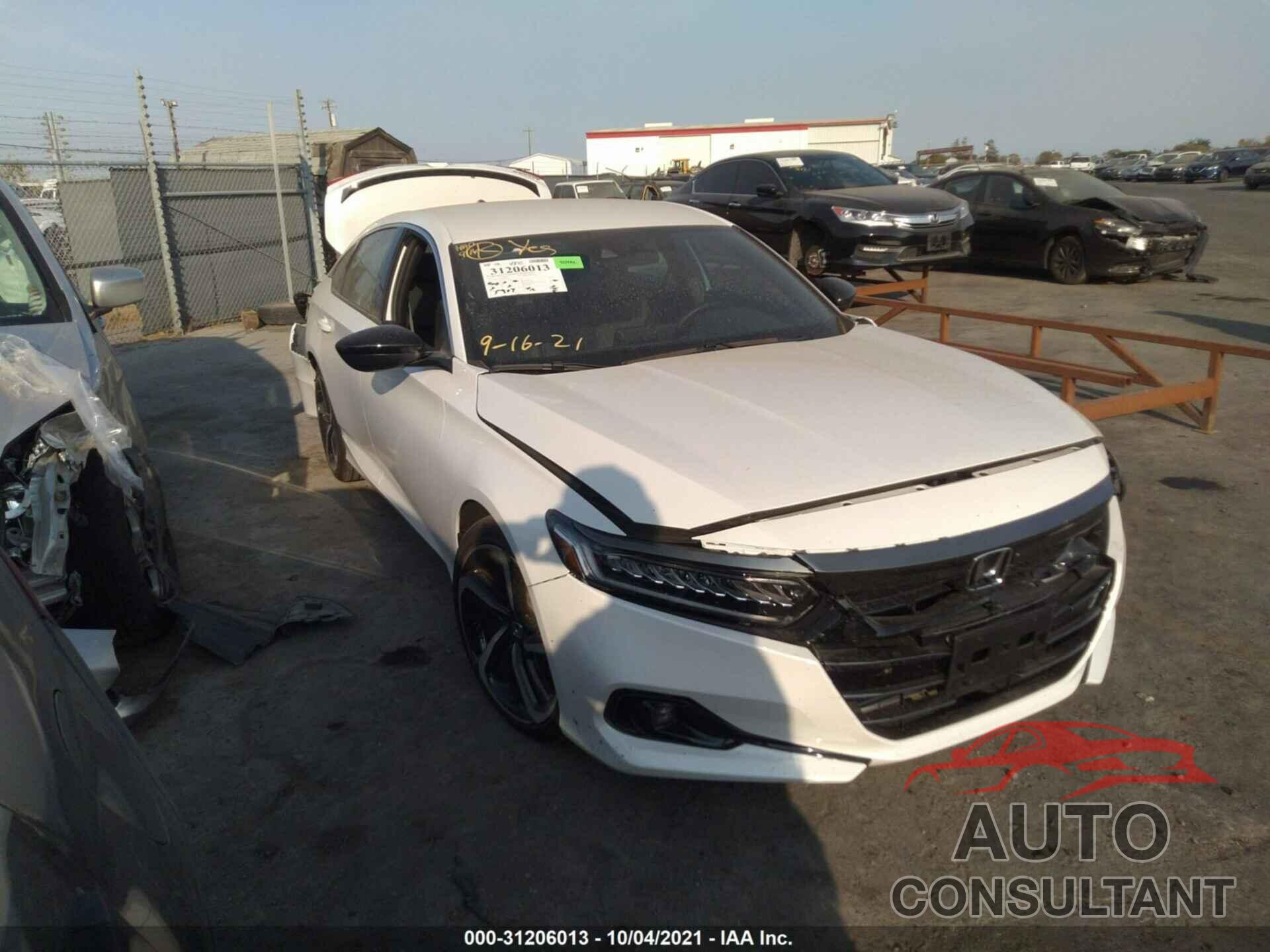 HONDA ACCORD SEDAN 2021 - 1HGCV1F37MA062339