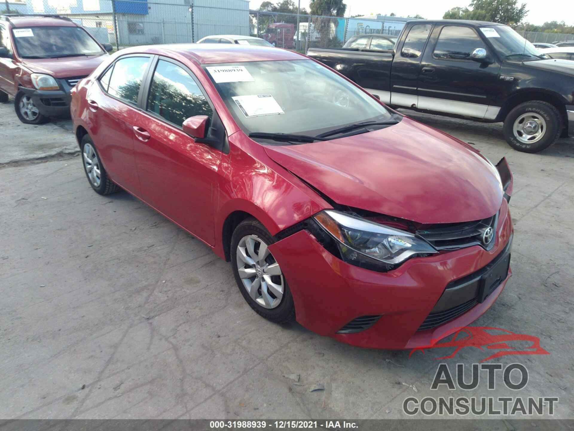 TOYOTA COROLLA 2016 - 2T1BURHE8GC648820