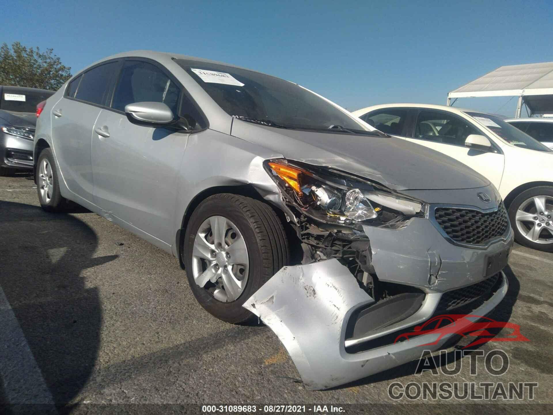 KIA FORTE 2016 - KNAFK4A66G5560727