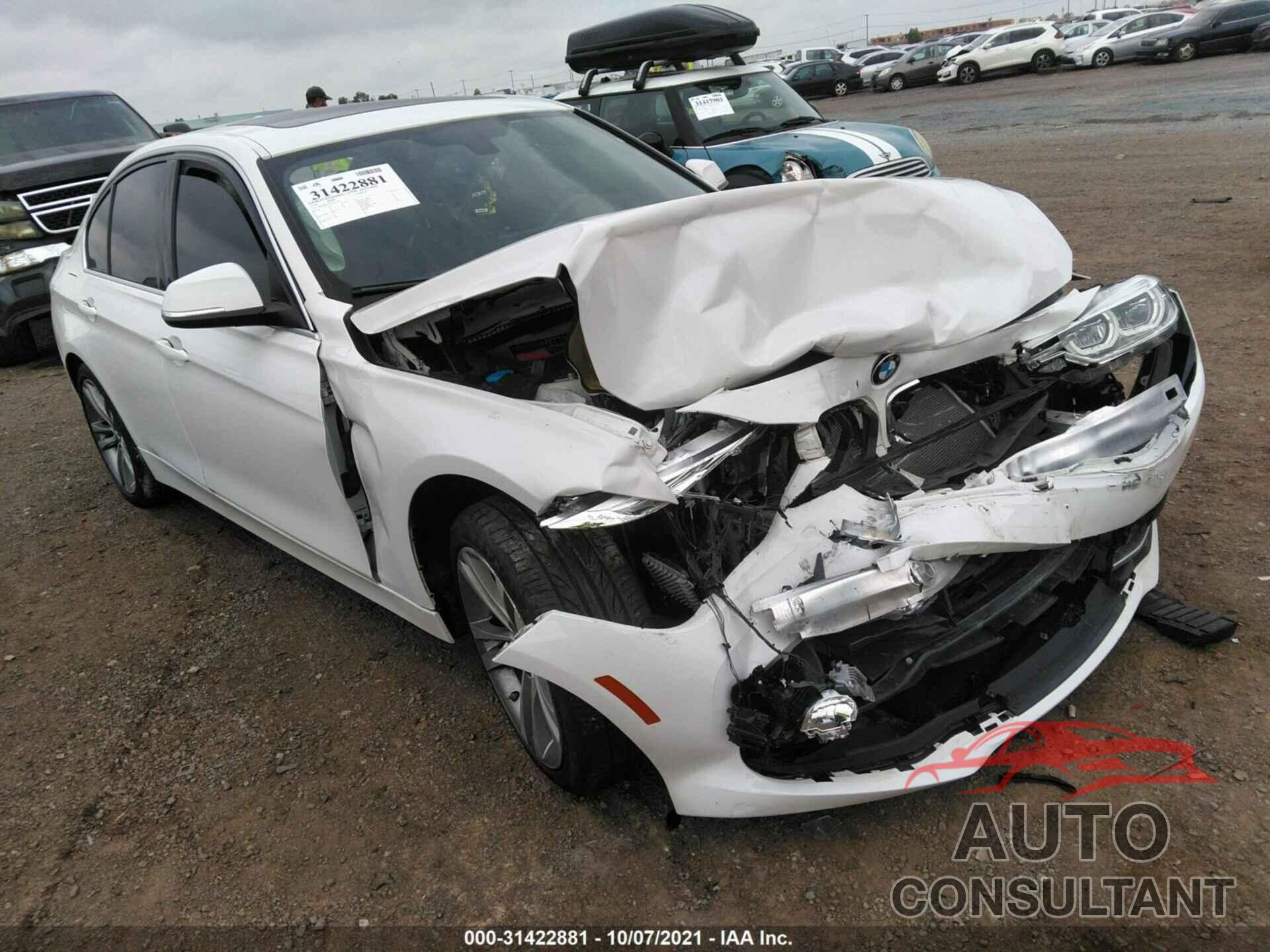 BMW 3 SERIES 2018 - WBA8B9G59JNU57345