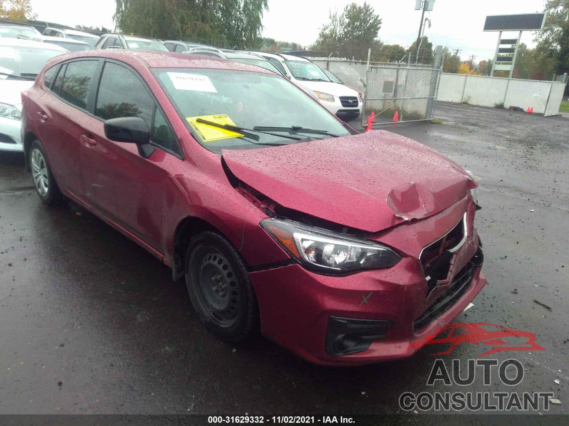 SUBARU IMPREZA 2018 - 4S3GTAA63J3729172