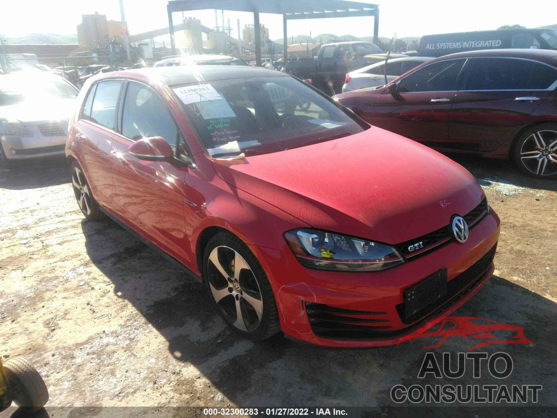 VOLKSWAGEN GOLF GTI 2016 - 3VW4T7AU3GM066601