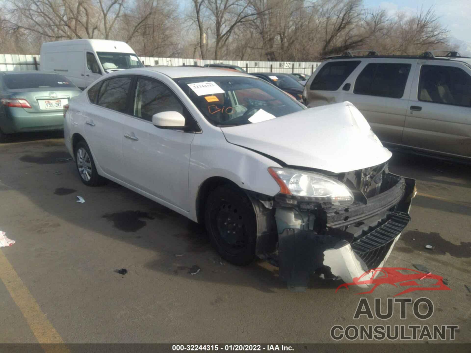 NISSAN SENTRA 2013 - 3N1AB7AP0DL637307