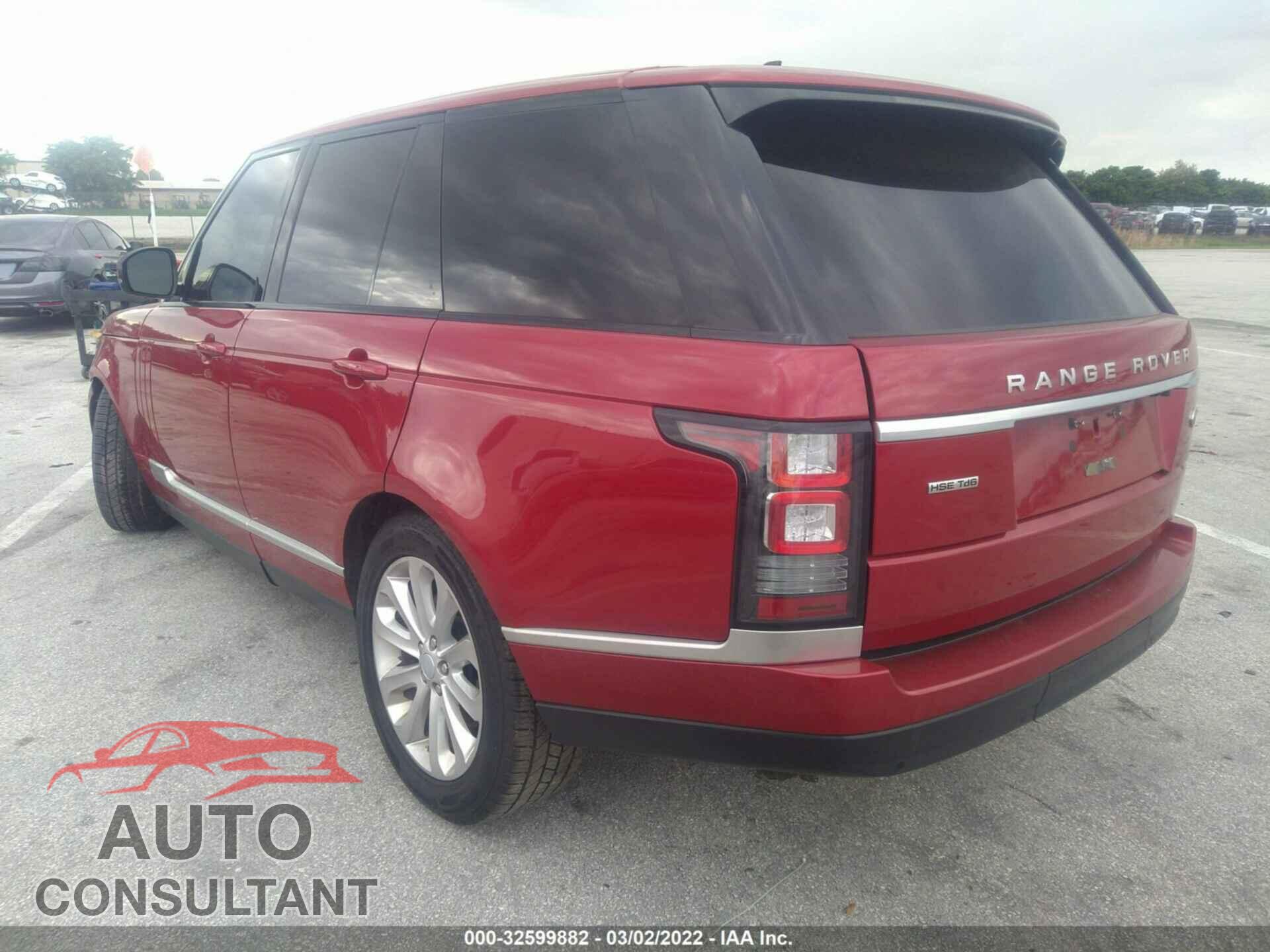 LAND ROVER RANGE ROVER 2016 - SALGS2KF4GA319372
