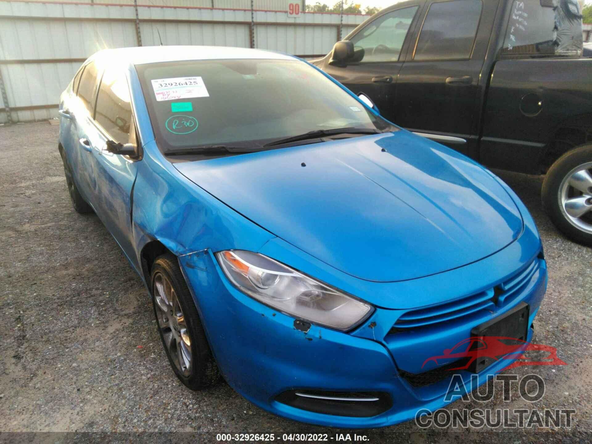 DODGE DART 2016 - 1C3CDFAA4GD564706