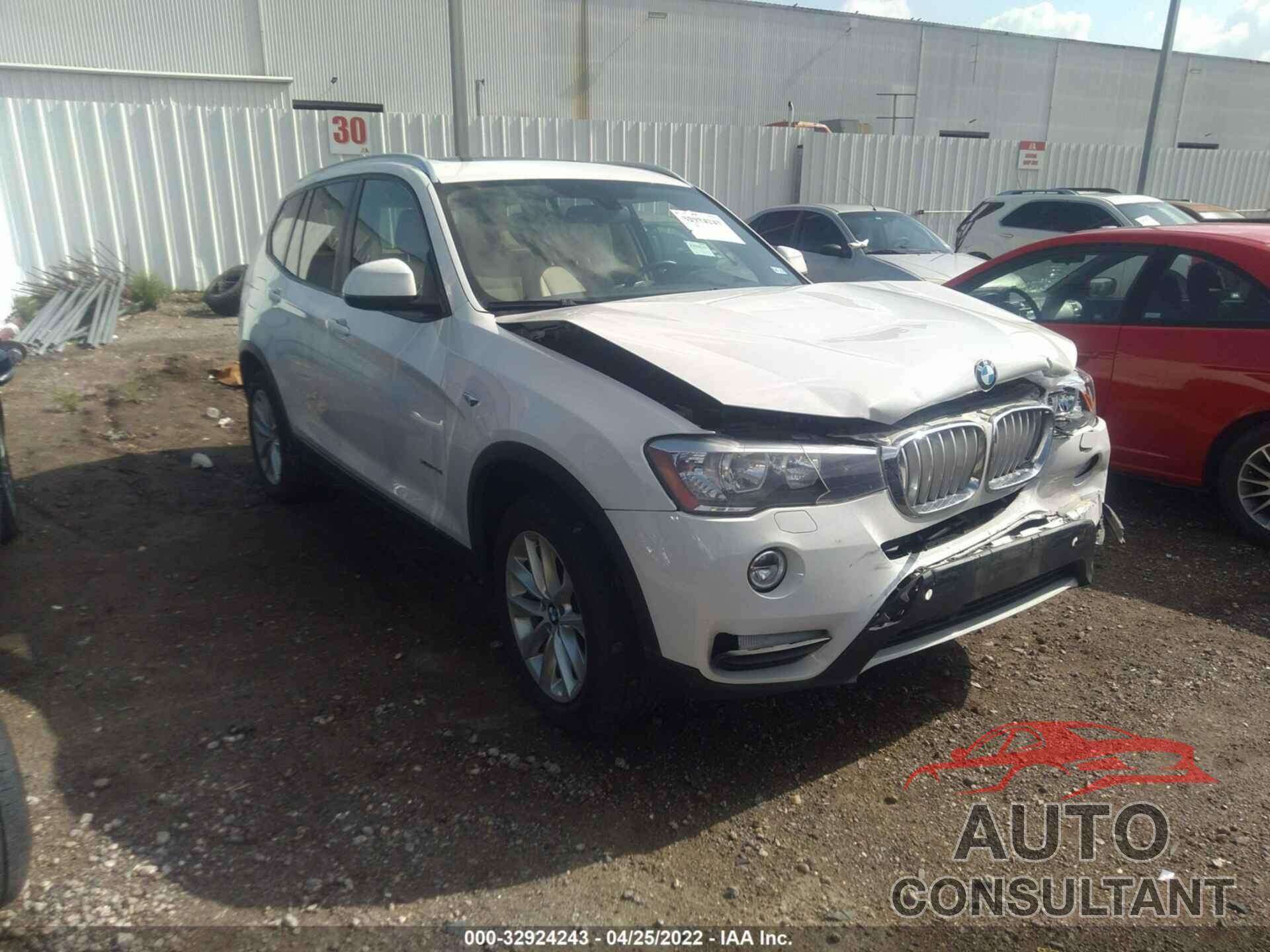 BMW X3 2016 - 5UXWX9C55G0D76433