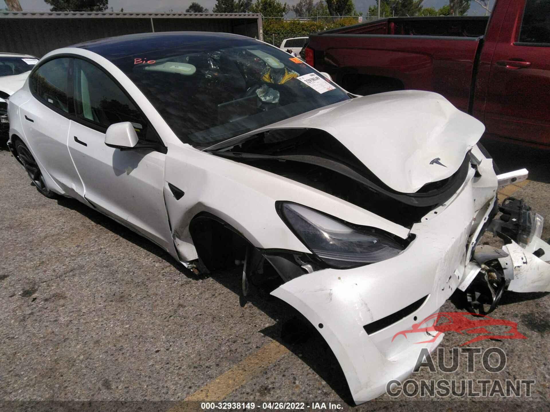 TESLA MODEL 3 2021 - 5YJ3E1EB7MF006982