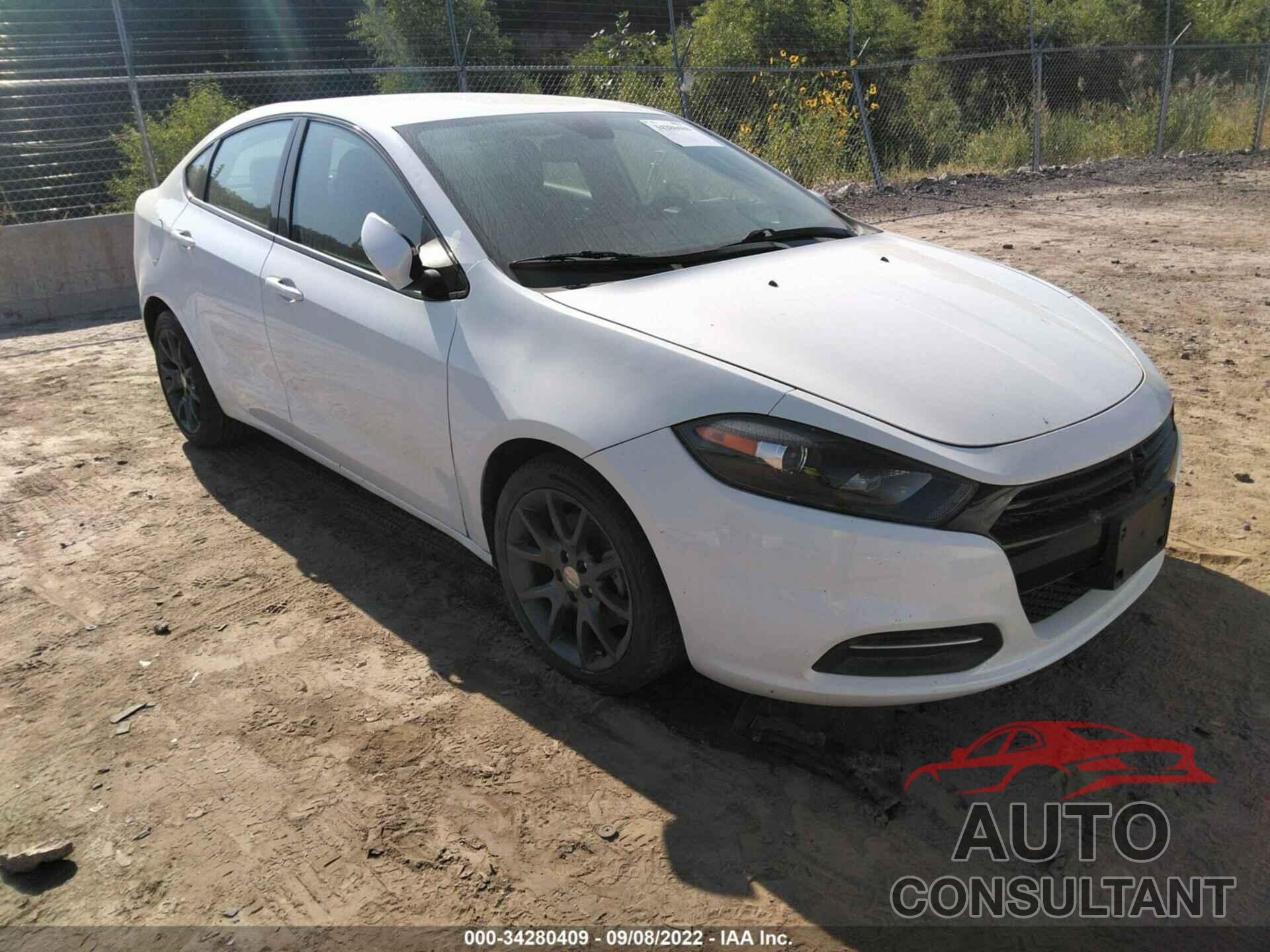 DODGE DART 2016 - 1C3CDFAAXGD644382