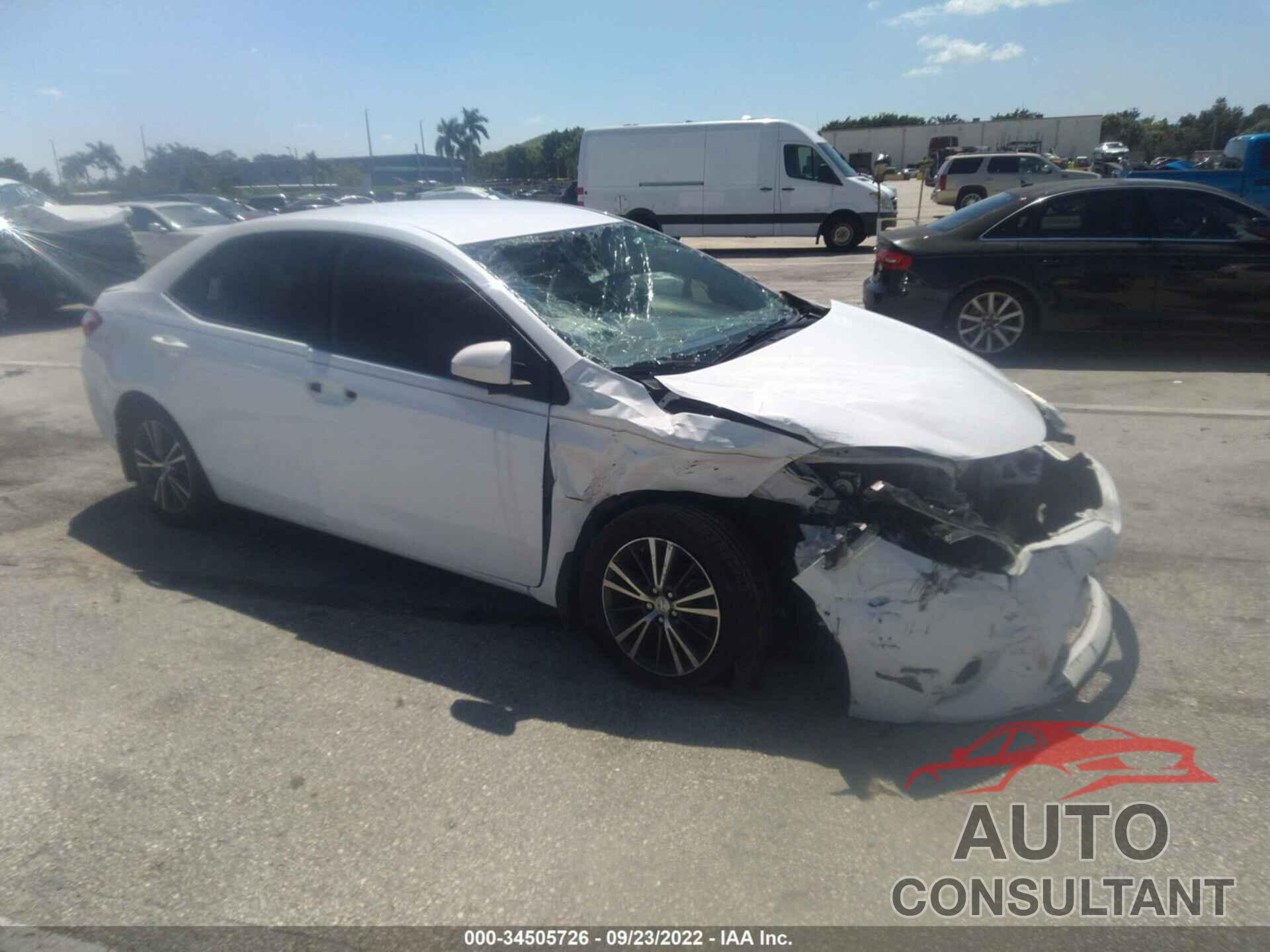 TOYOTA COROLLA 2016 - 2T1BURHE6GC656821