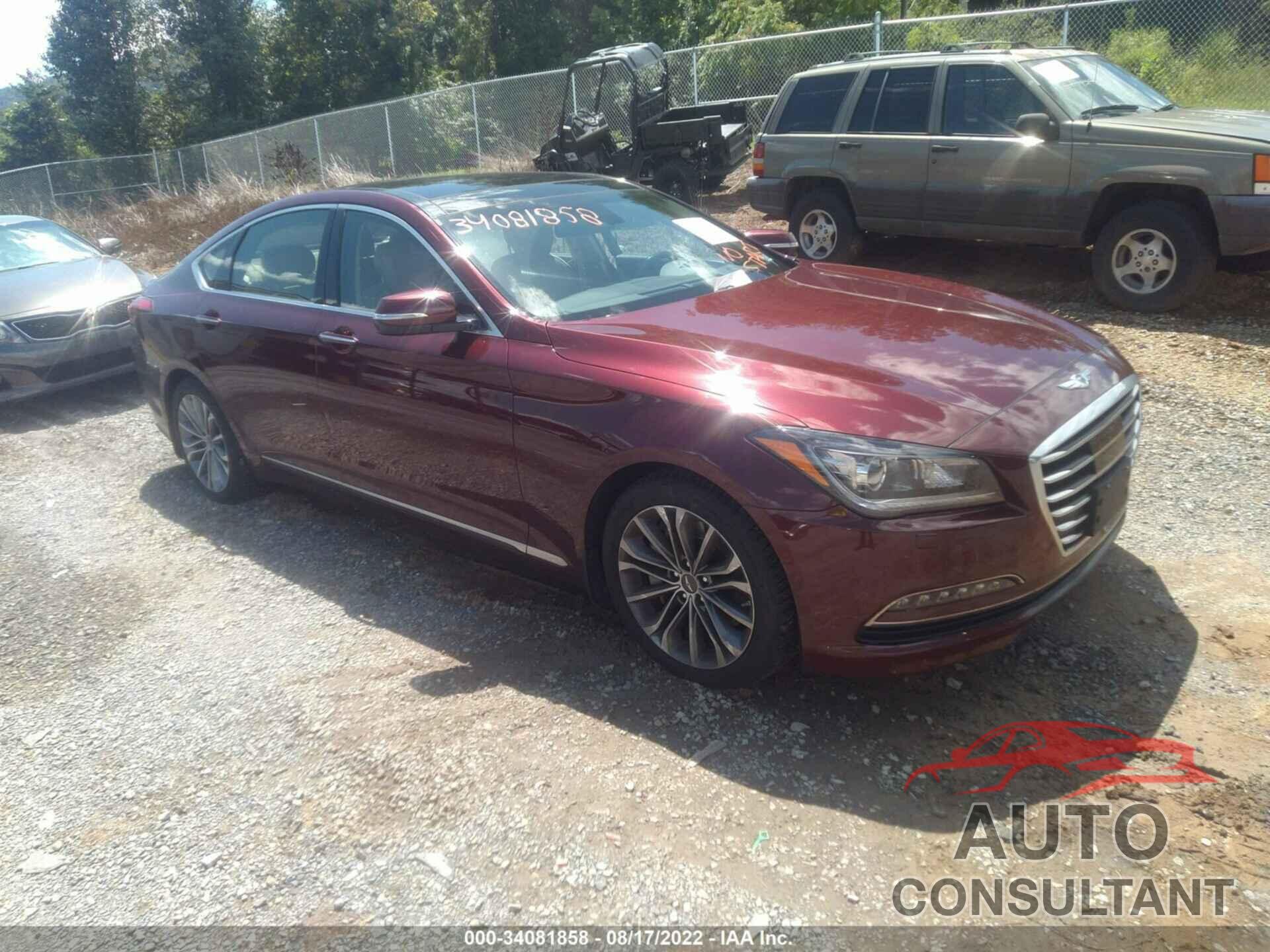 HYUNDAI GENESIS 2016 - KMHGN4JE1GU130871