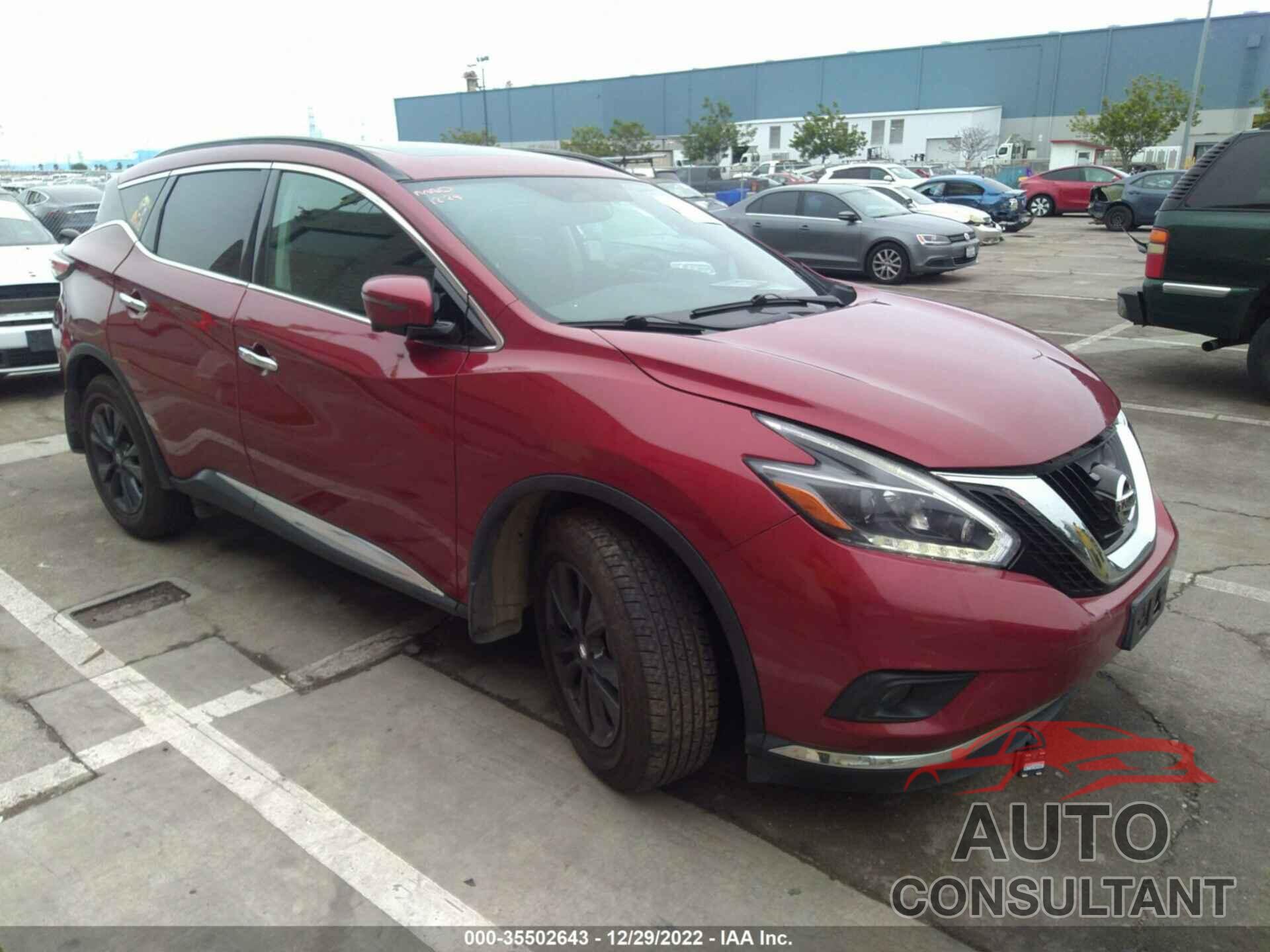 NISSAN MURANO 2018 - 5N1AZ2MGXJN129795