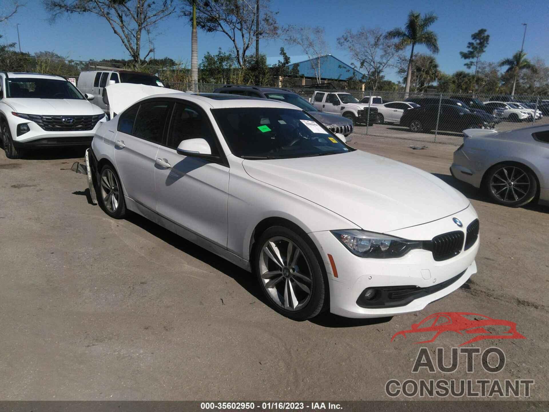 BMW 3 SERIES 2017 - WBA8E1G32HNU15634