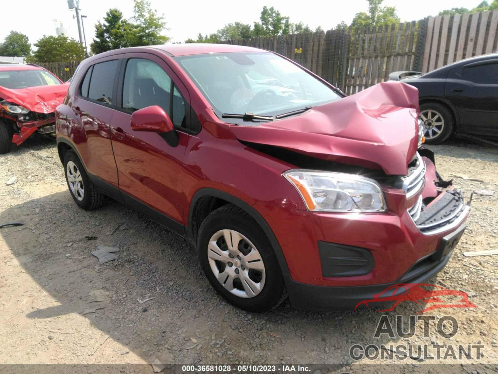 CHEVROLET TRAX 2015 - KL7CJKSB7FB232562