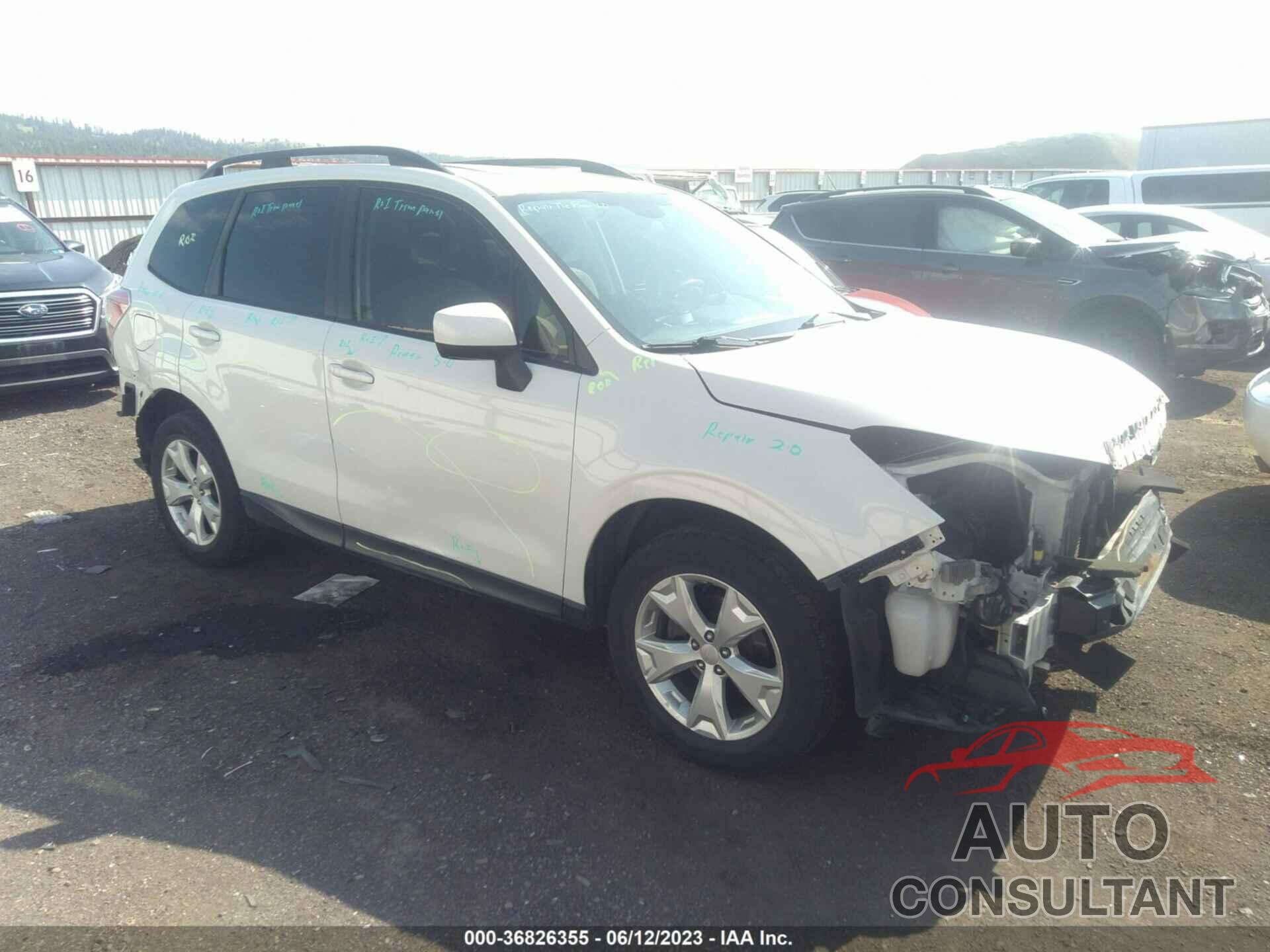 SUBARU FORESTER 2016 - JF2SJAGC6GH556662