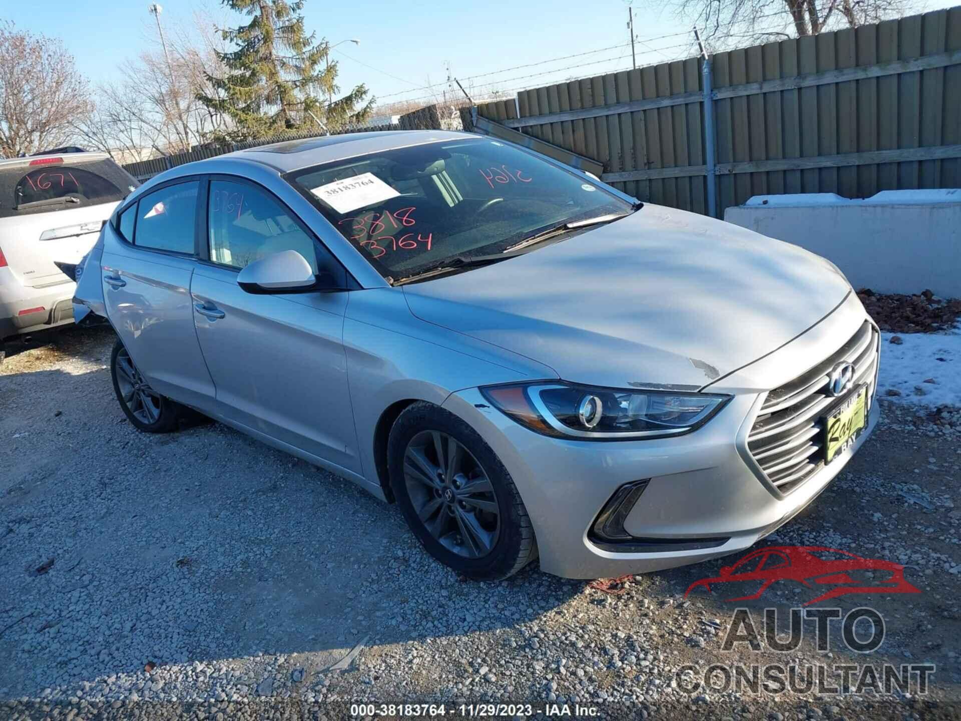 HYUNDAI ELANTRA 2017 - 5NPD84LF6HH159623