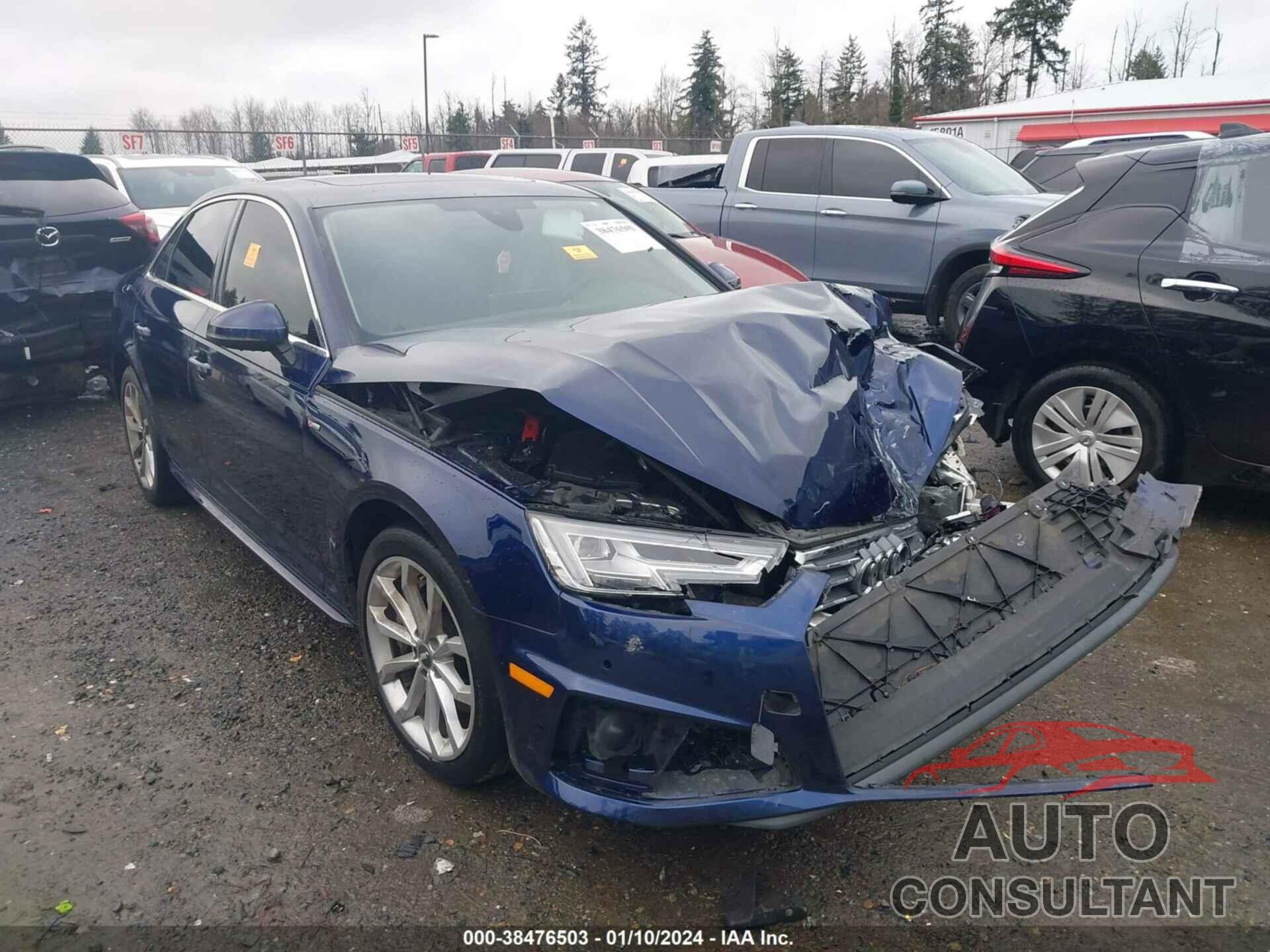 AUDI A4 2019 - WAUENAF43KA002844