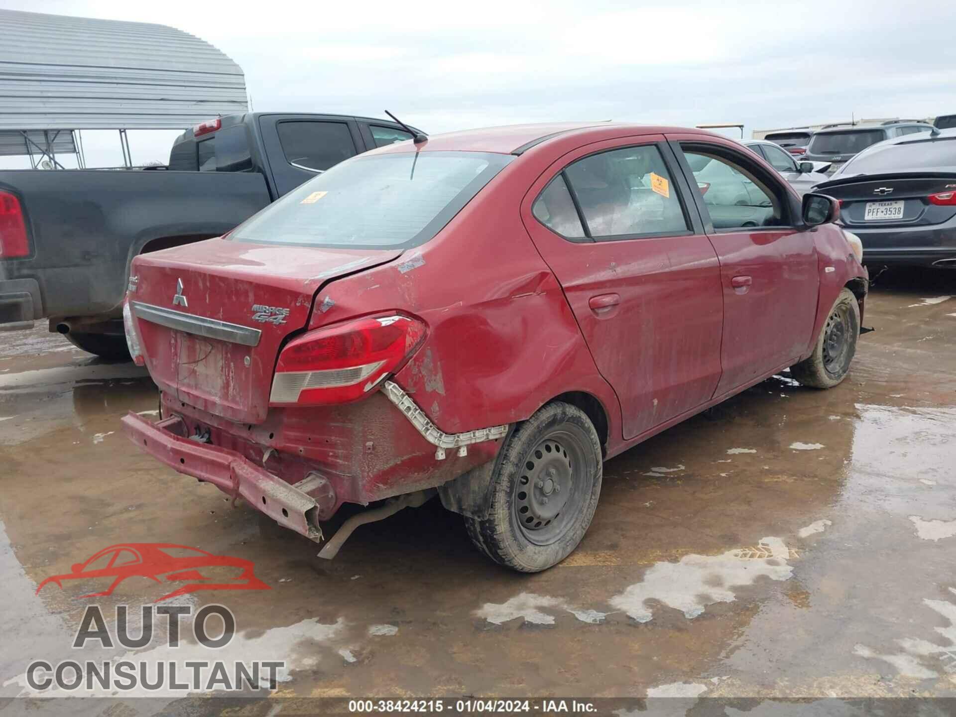 MITSUBISHI MIRAGE 2017 - ML32F3FJ3HHF12671