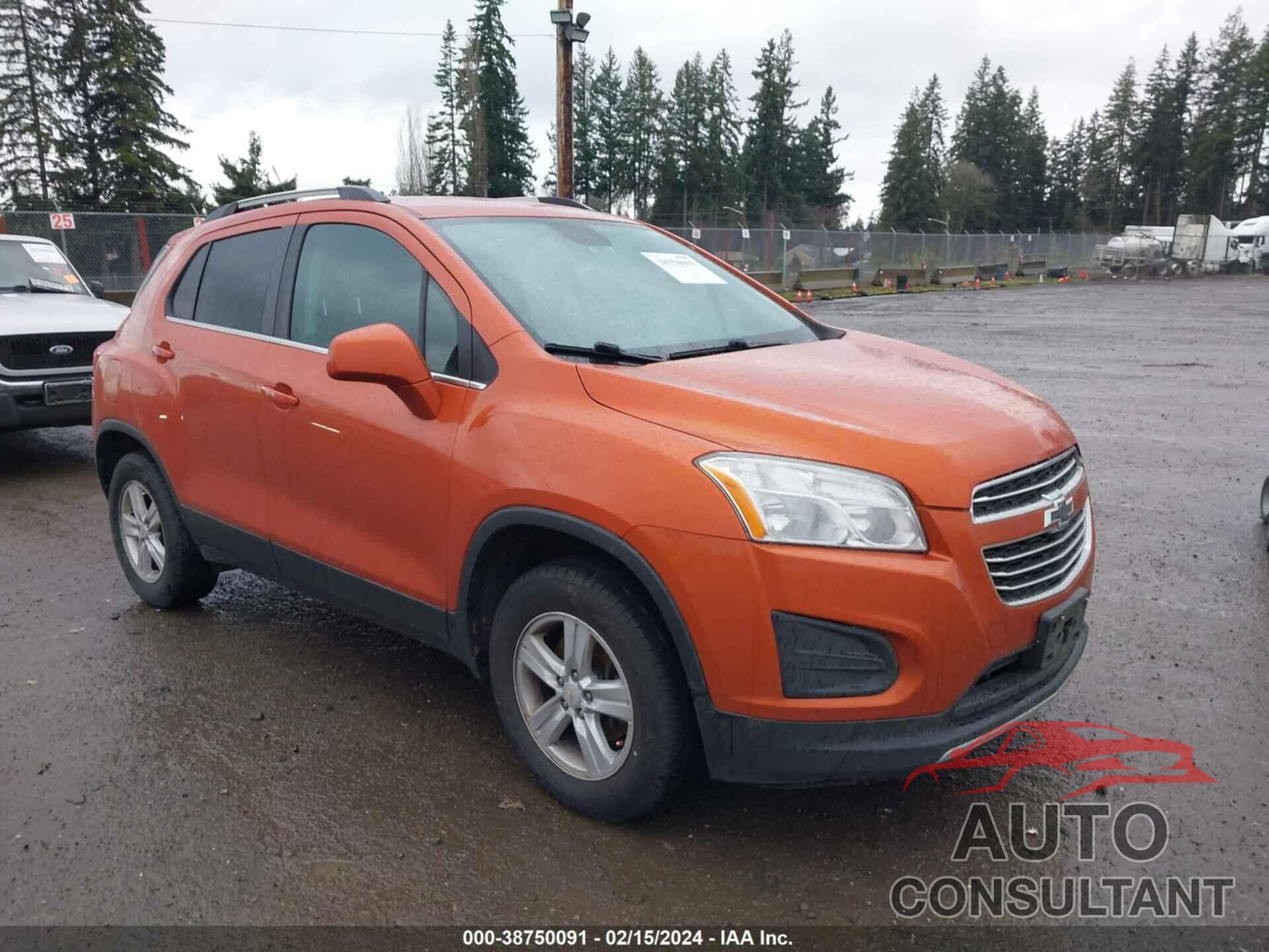 CHEVROLET TRAX 2016 - KL7CJPSB8GB683479