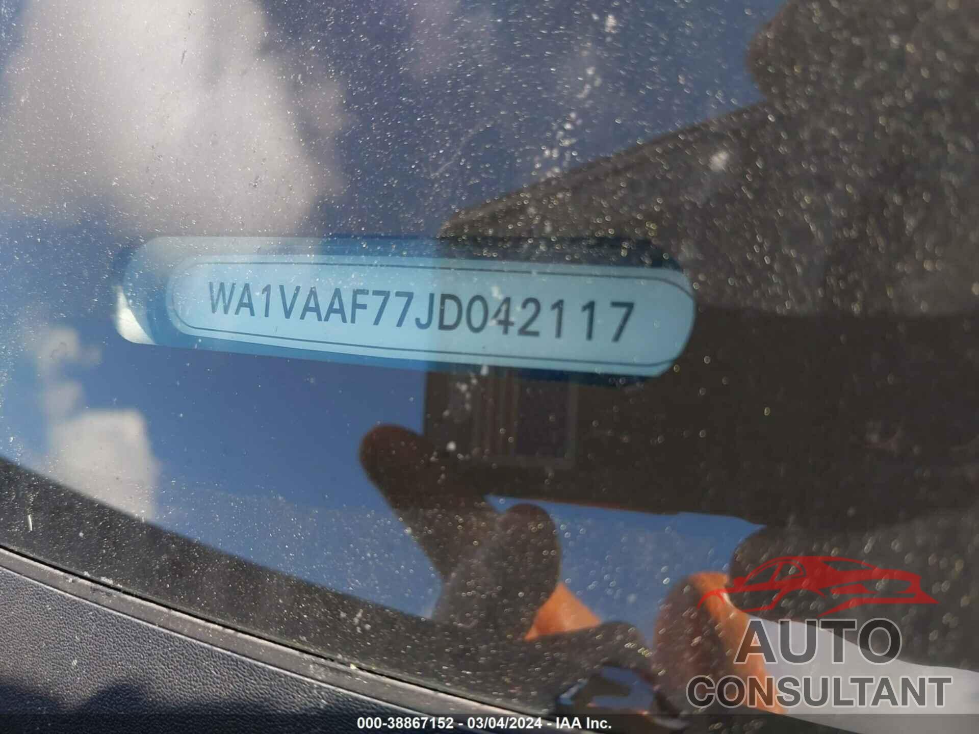 AUDI Q7 2018 - WA1VAAF77JD042117
