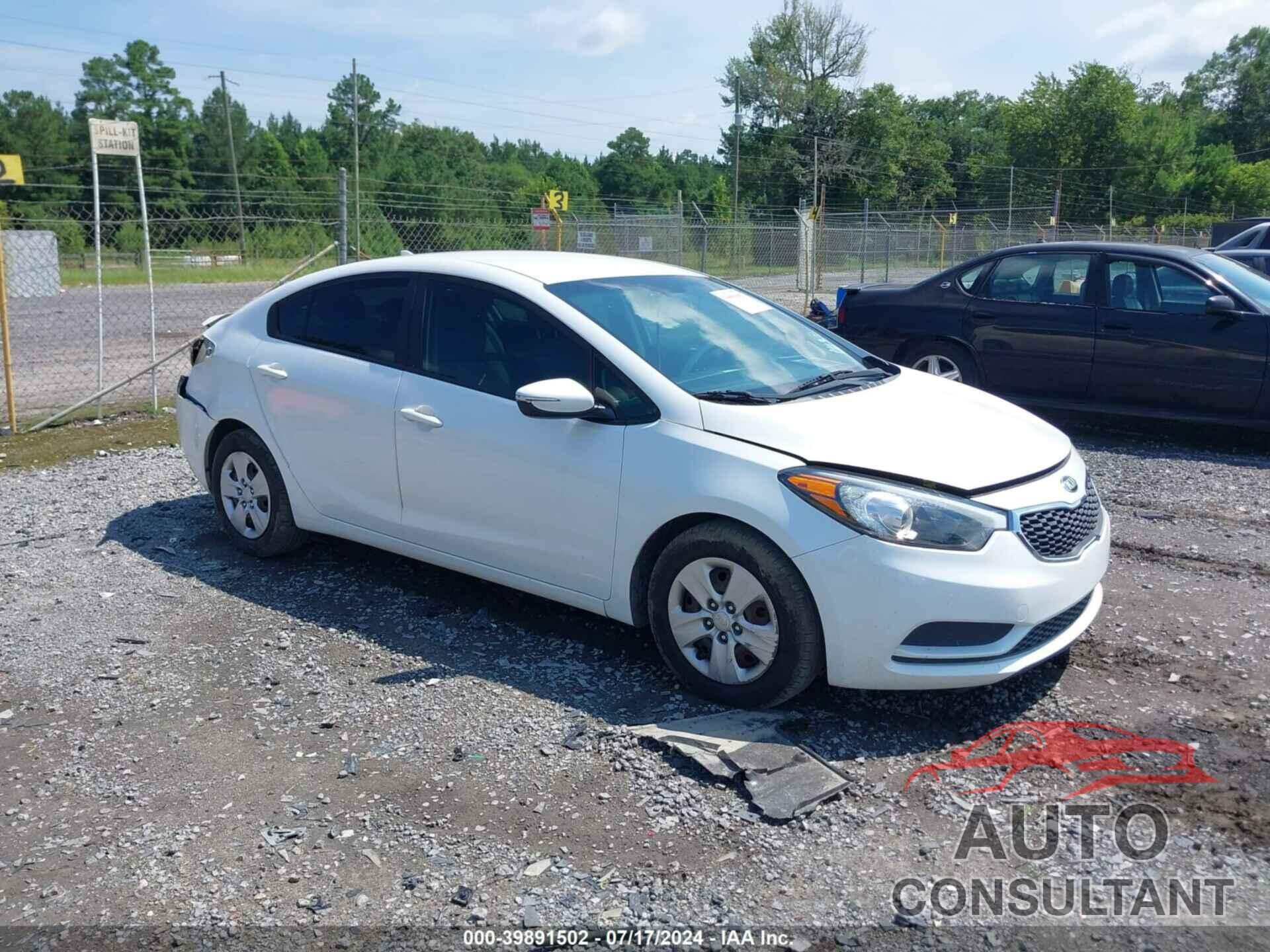 KIA FORTE 2016 - KNAFX4A69G5553319