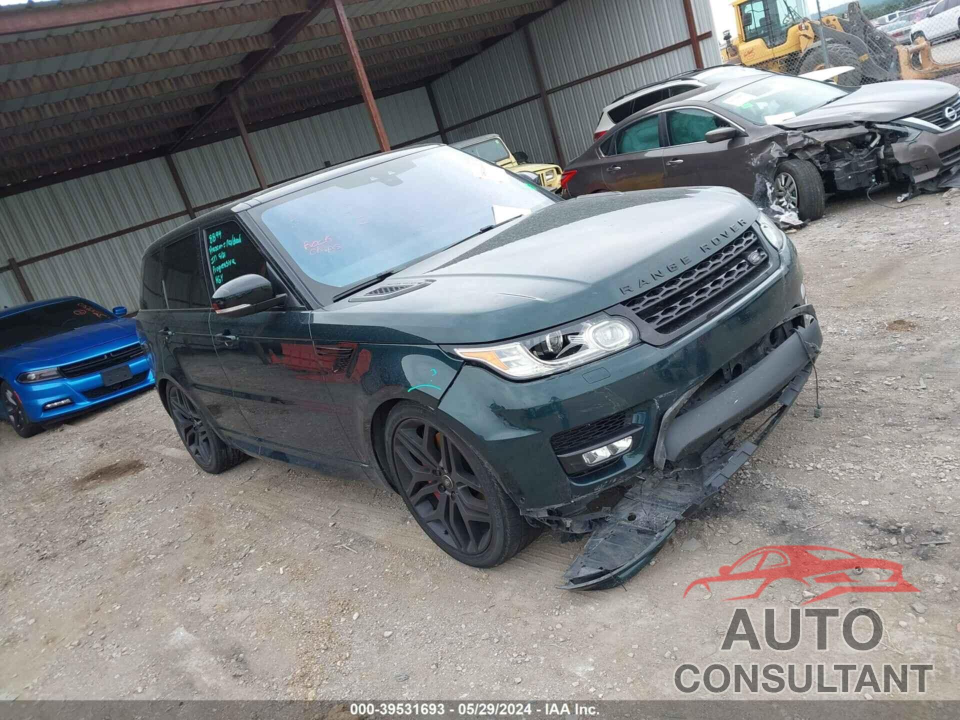 LAND ROVER RANGE ROVER SPORT 2017 - SALWV2FV8HA141987