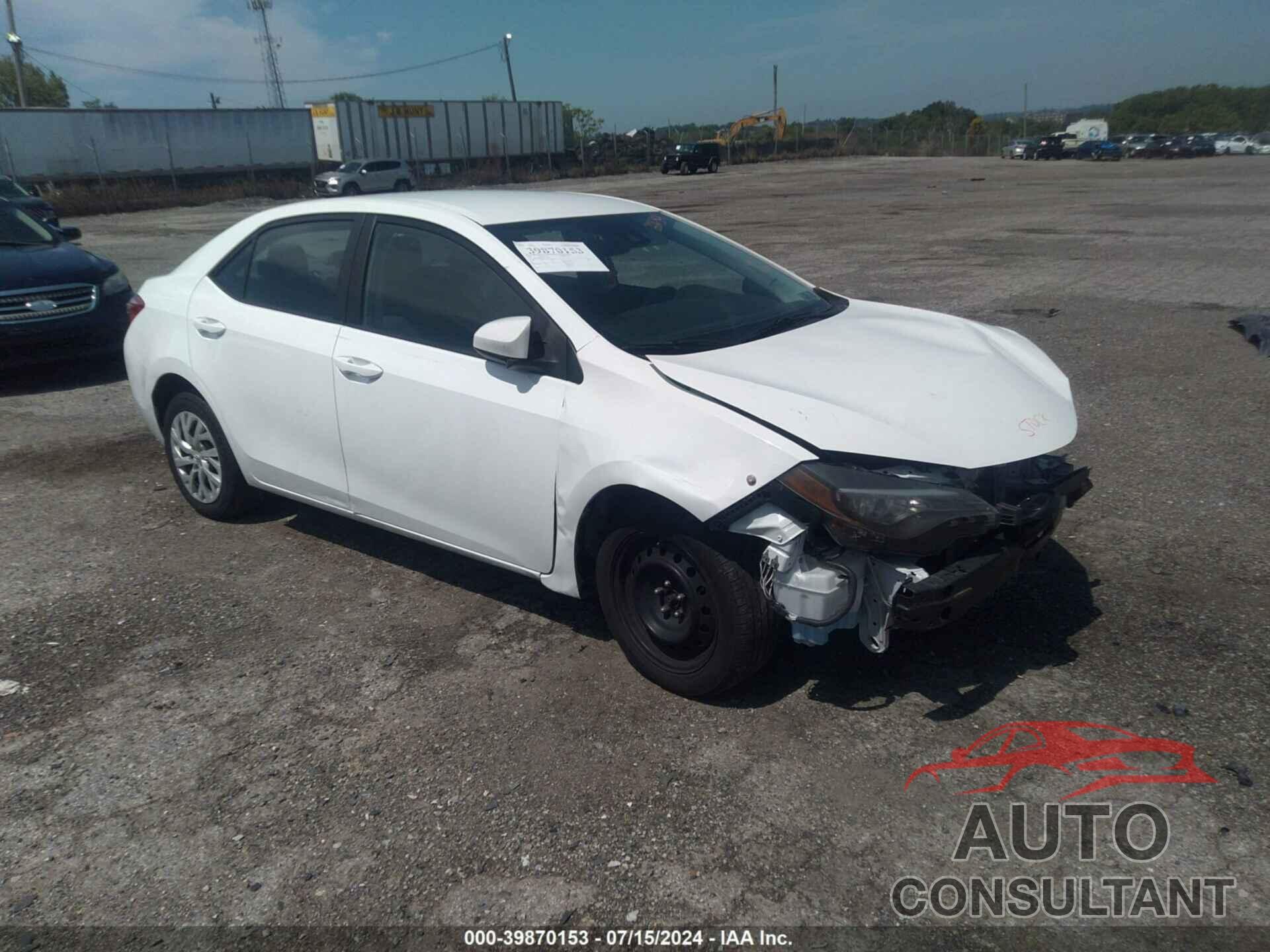 TOYOTA COROLLA 2019 - 2T1BURHEXKC226301