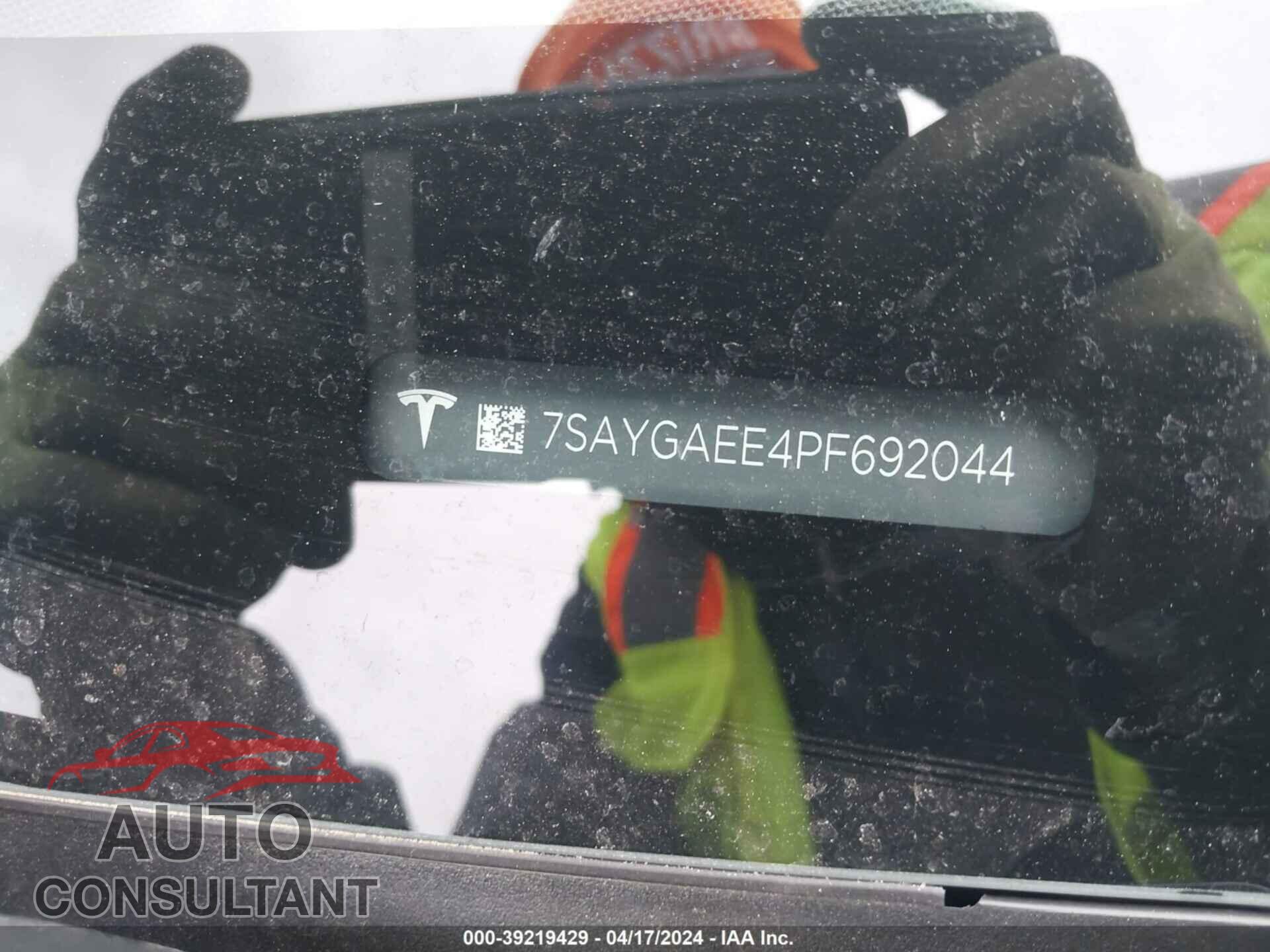 TESLA MODEL Y 2023 - 7SAYGAEE4PF692044
