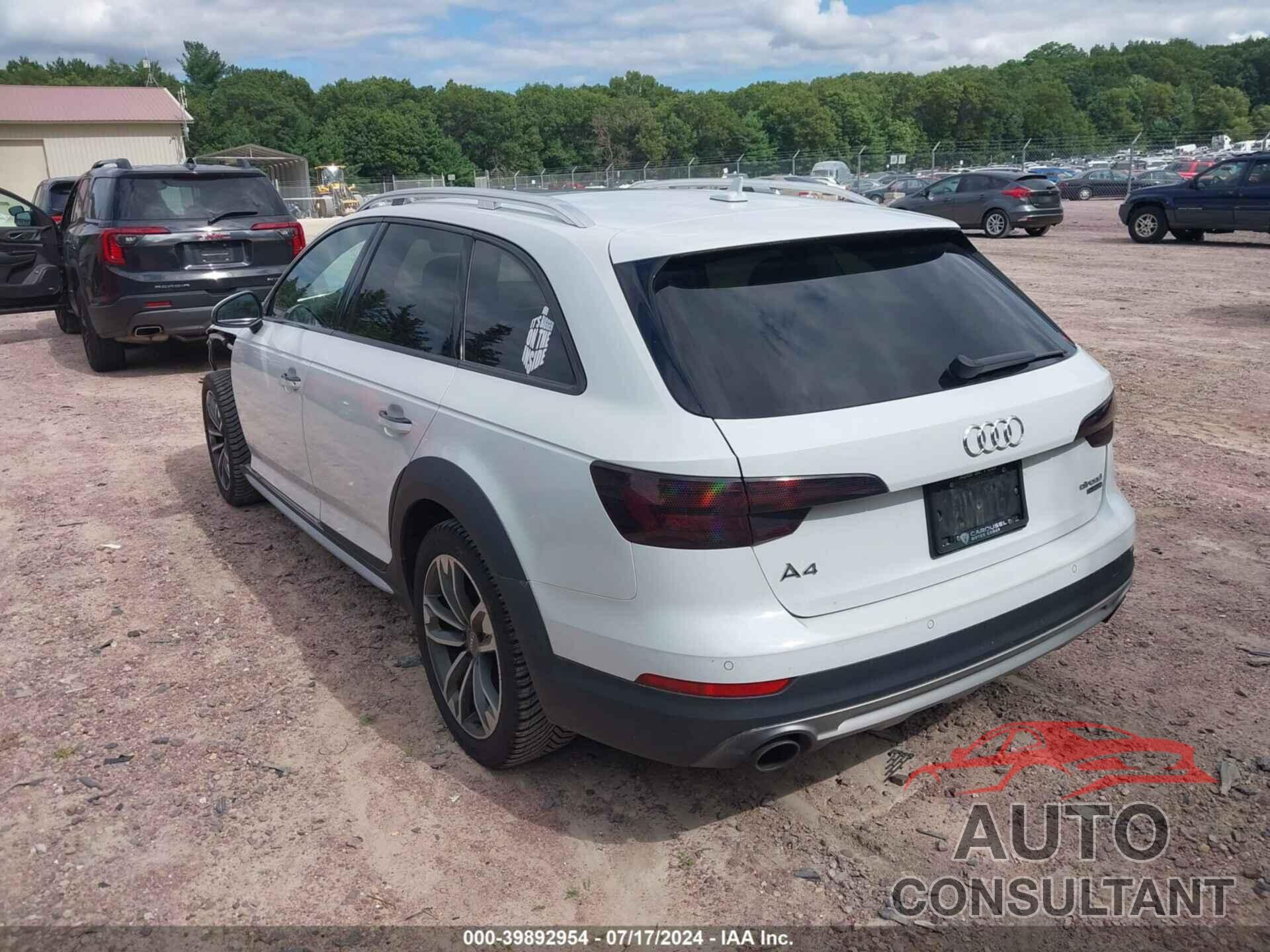 AUDI A4 ALLROAD 2018 - WA18NAF47JA218575