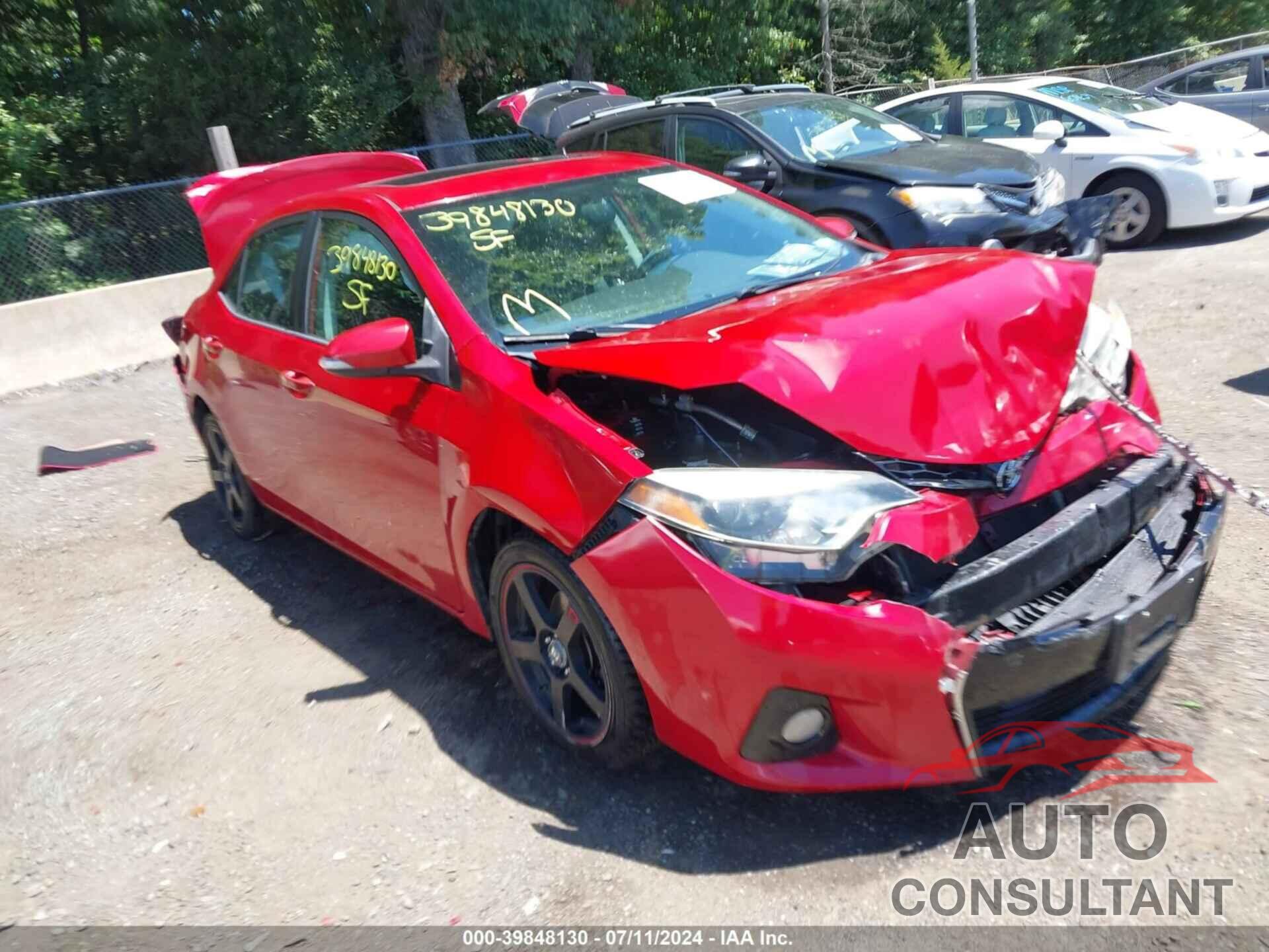TOYOTA COROLLA 2016 - 2T1BURHE2GC484139