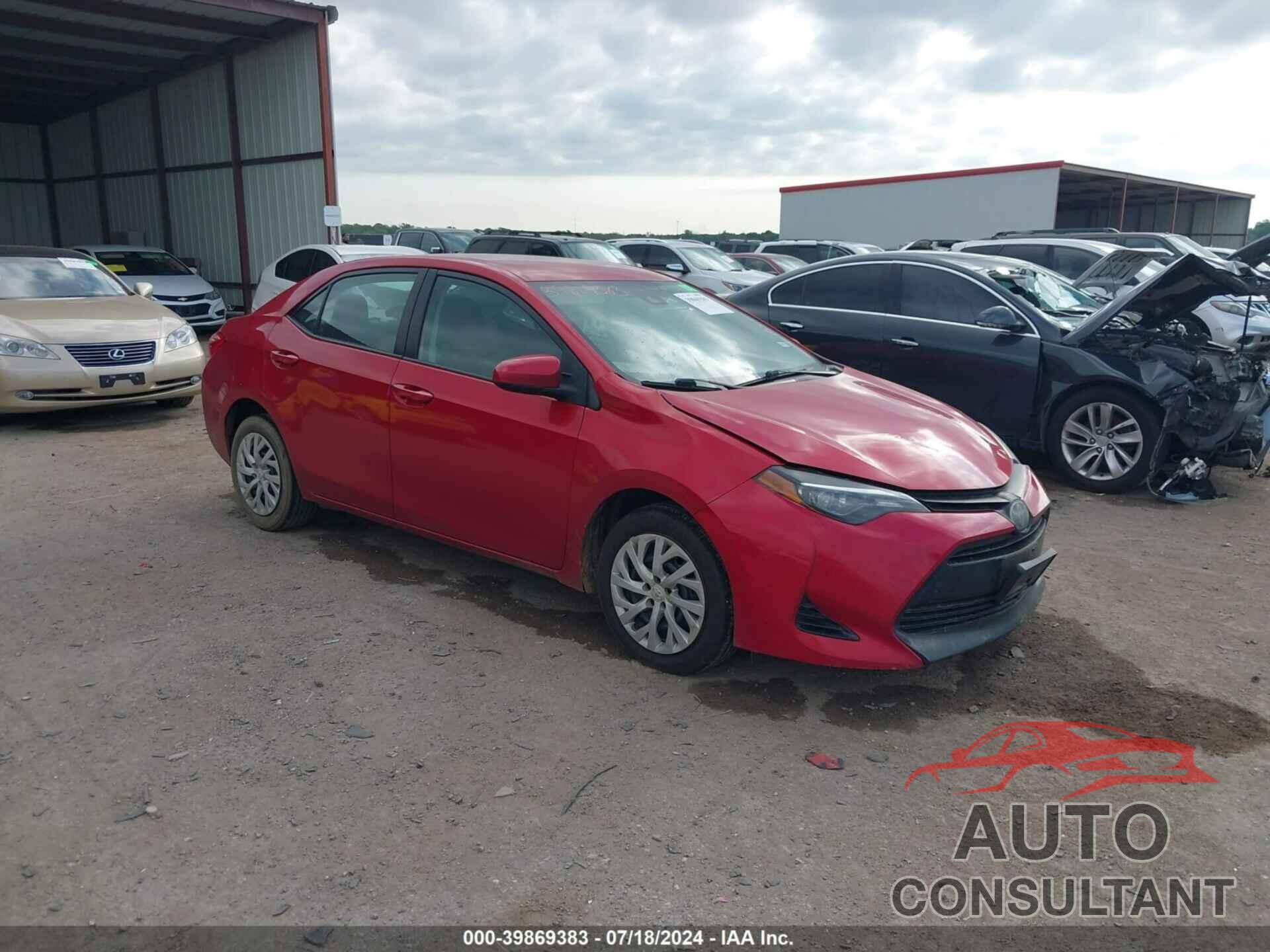 TOYOTA COROLLA 2019 - 5YFBURHE0KP863858