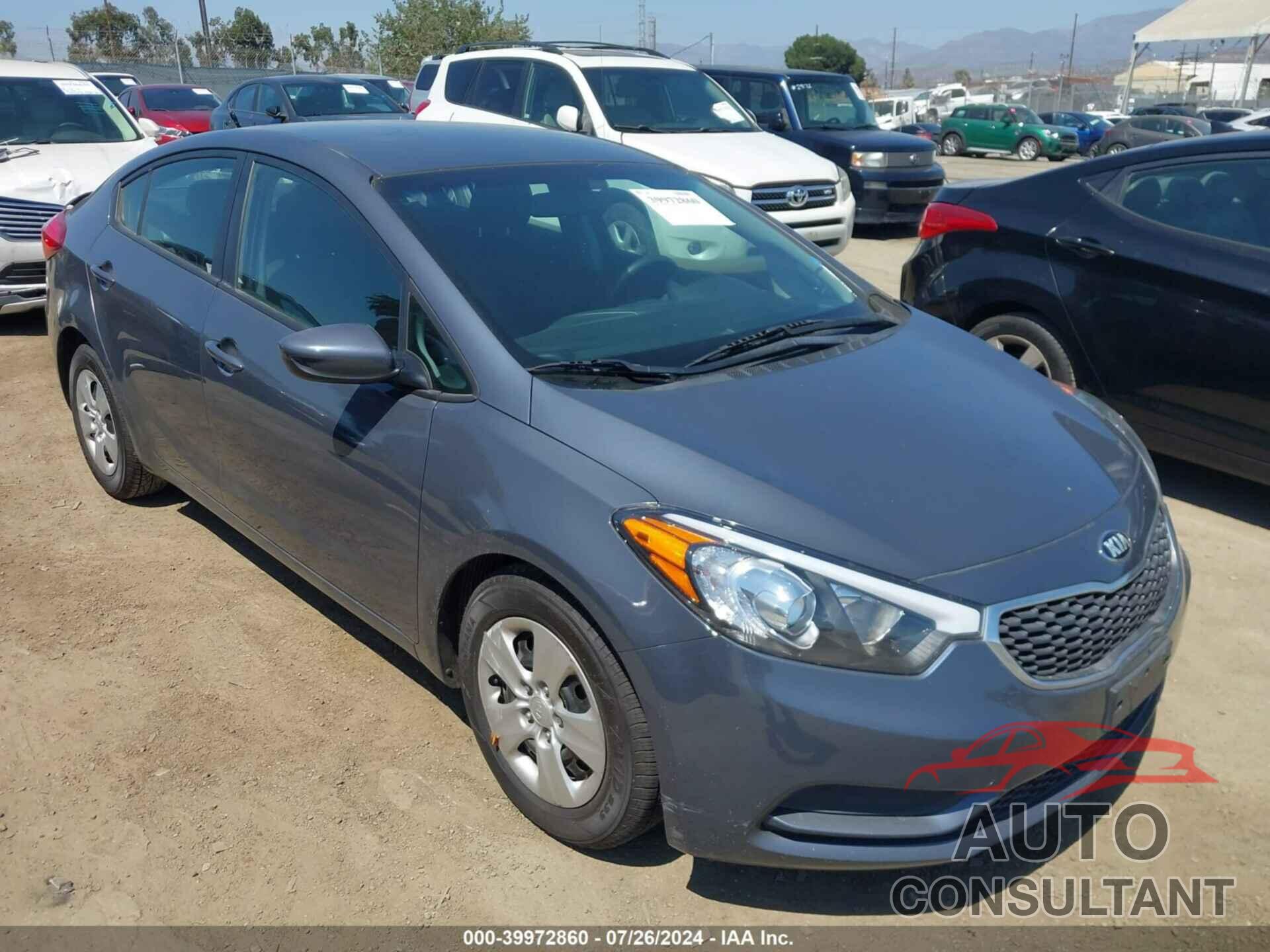 KIA FORTE 2016 - KNAFK4A64G5587229