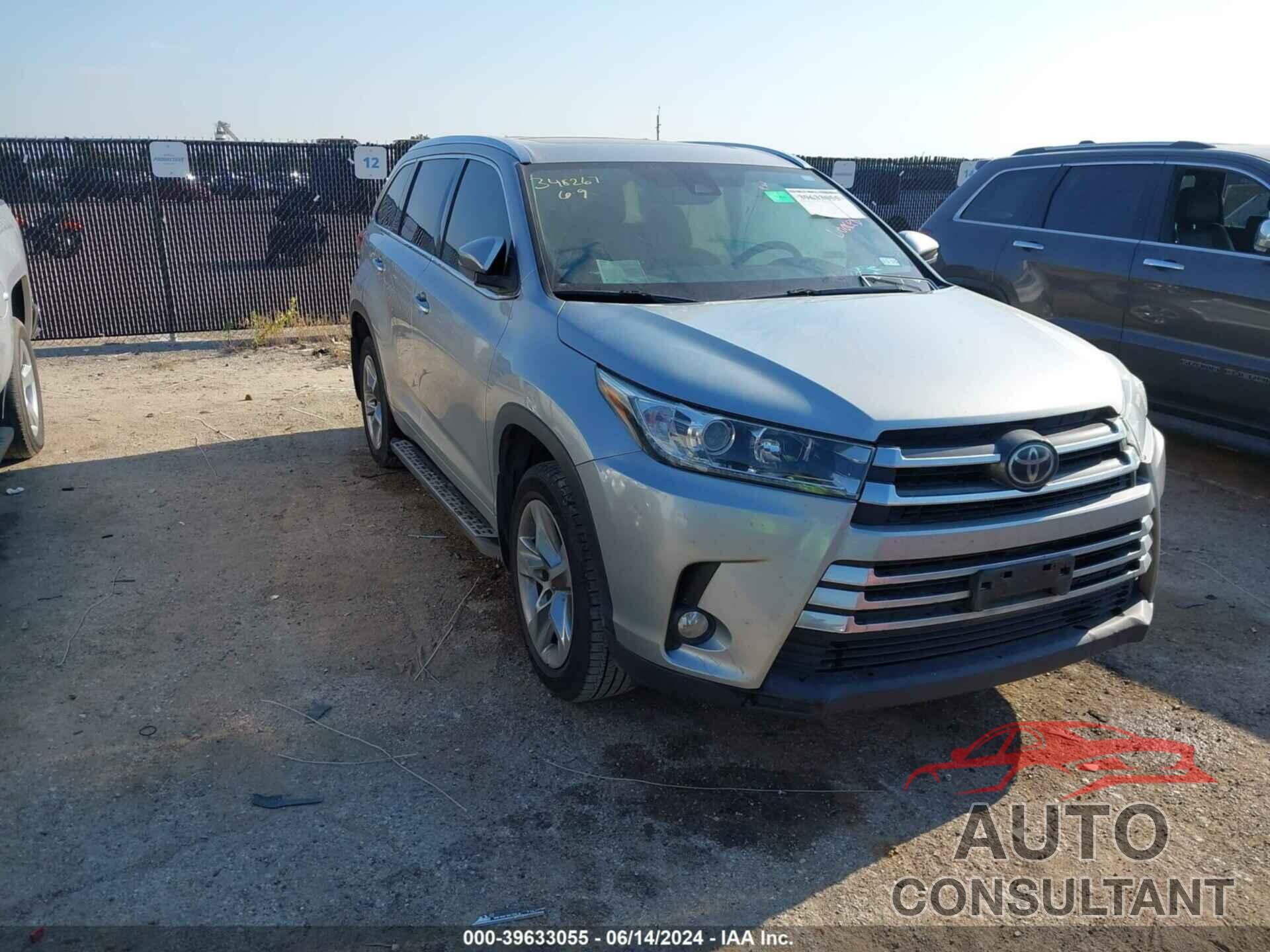 TOYOTA HIGHLANDER 2018 - 5TDYZRFH0JS258429