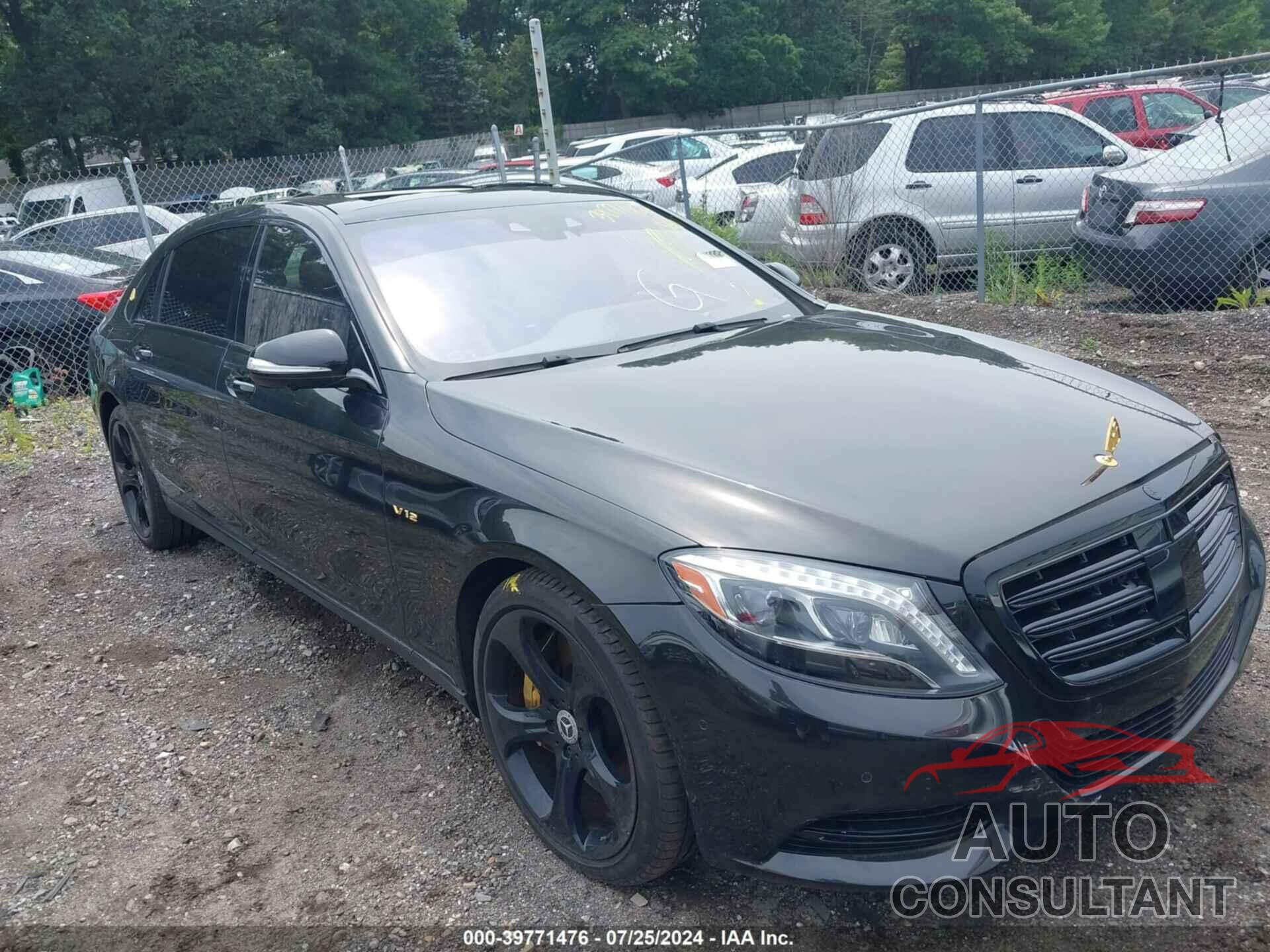 MERCEDES-BENZ MAYBACH S 600 2017 - WDDUX7GB0HA752306