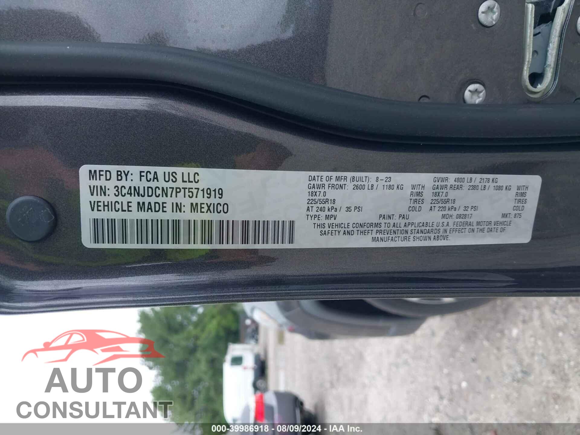 JEEP COMPASS 2023 - 3C4NJDCN7PT571919