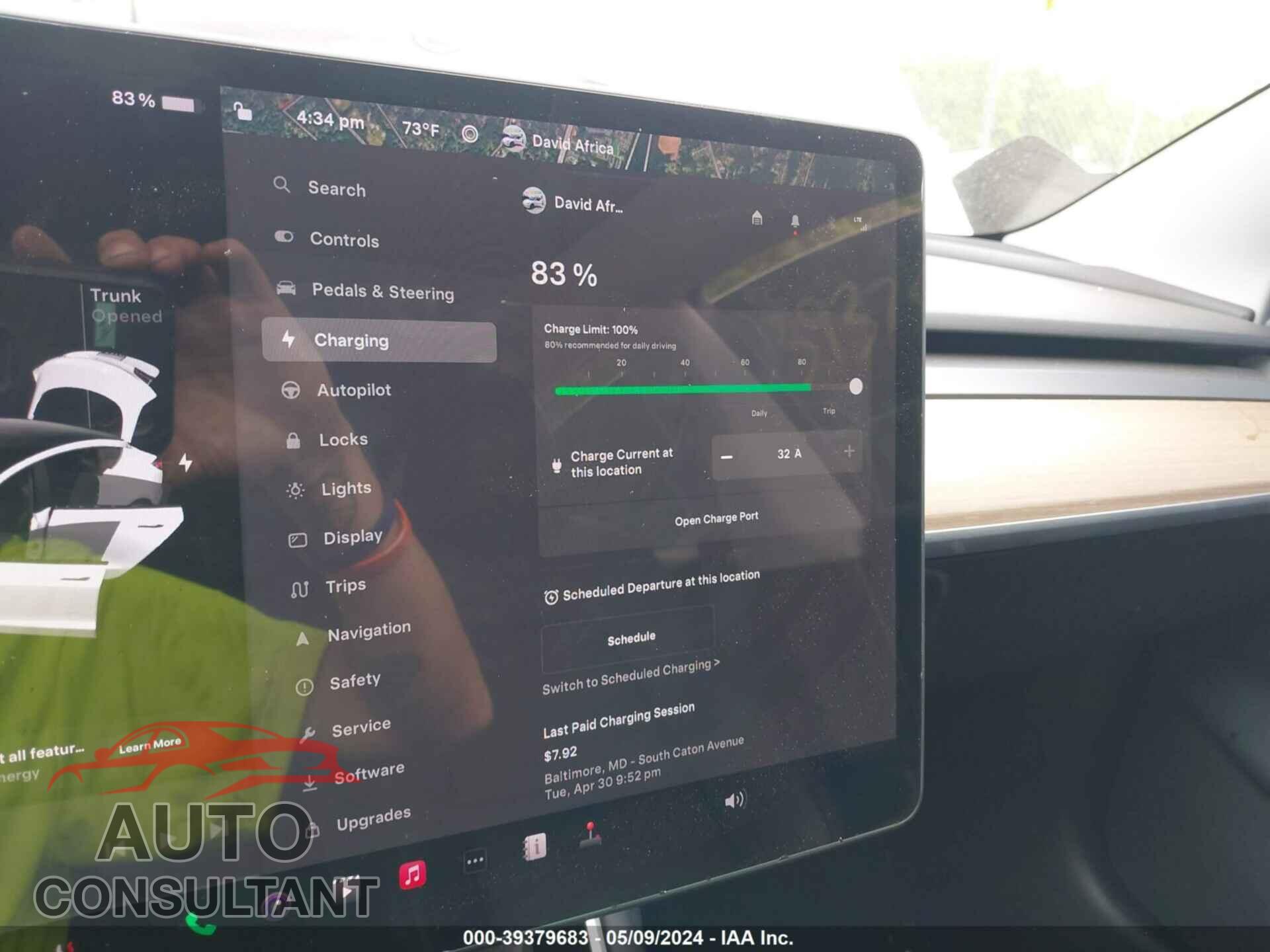 TESLA MODEL 3 2019 - 5YJ3E1EA9KF483630