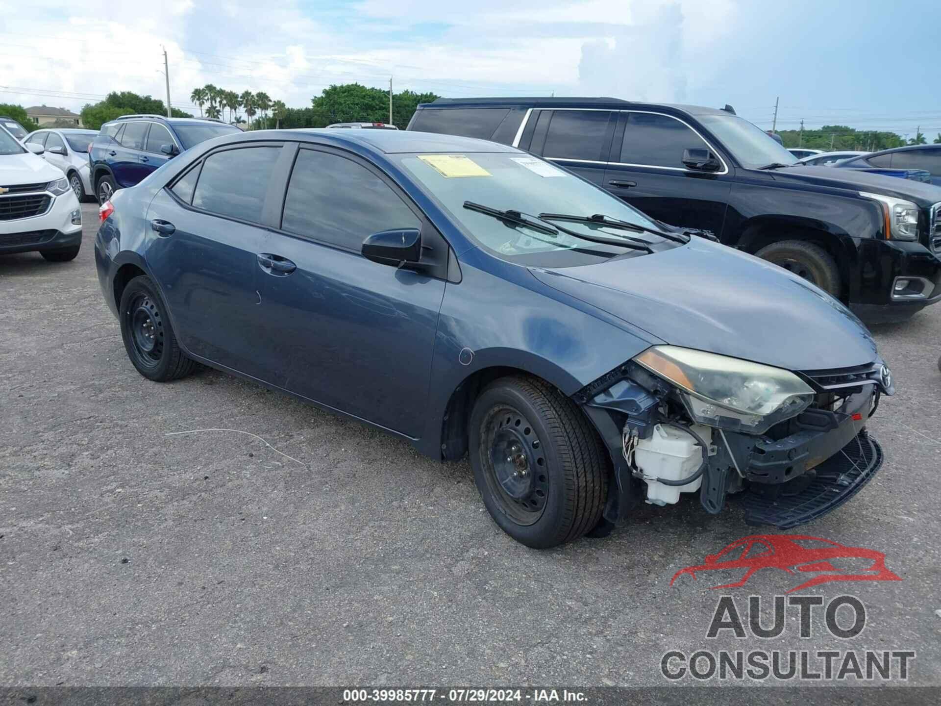 TOYOTA COROLLA 2016 - 2T1BURHE9GC488480
