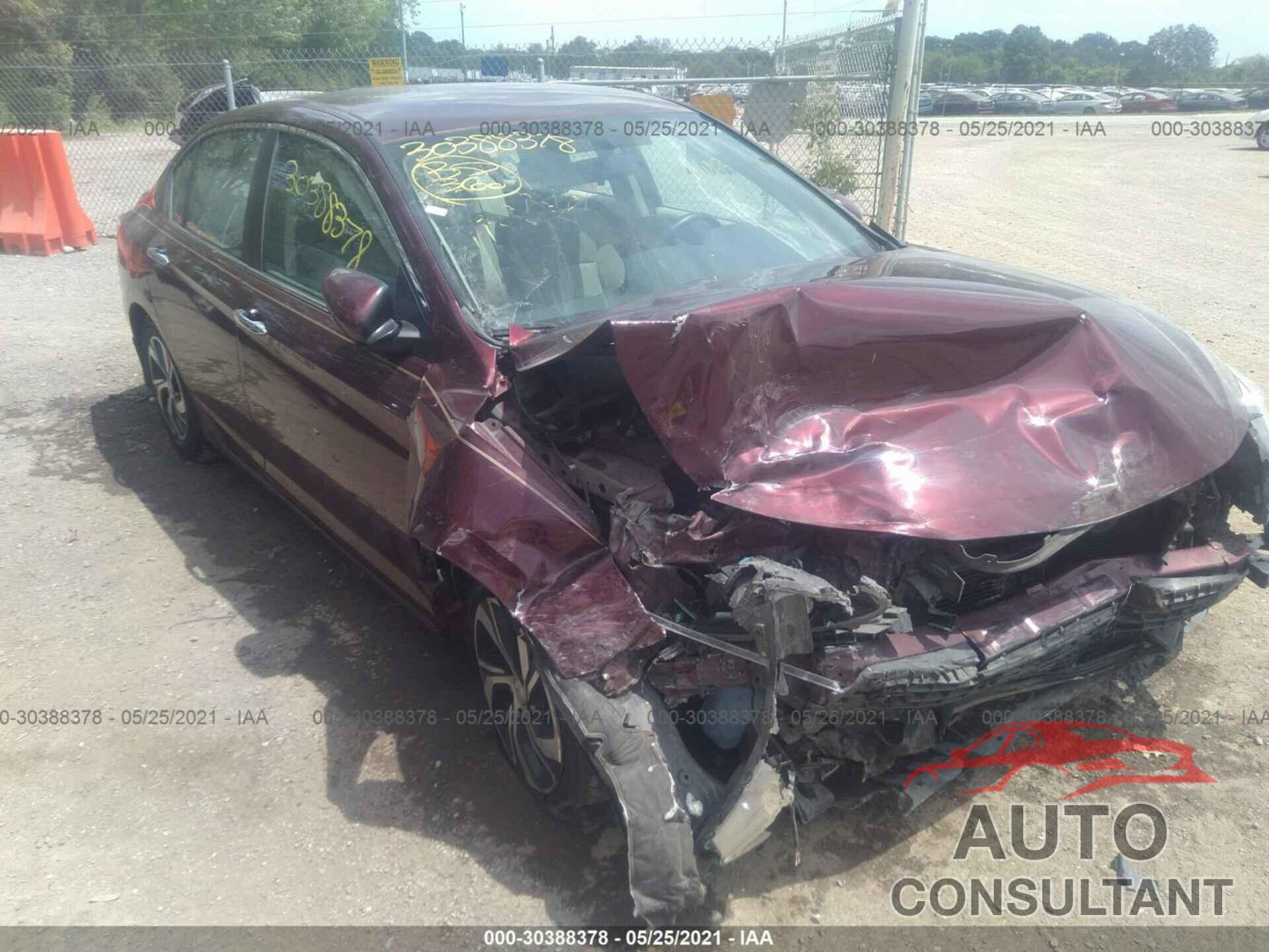 HONDA ACCORD SEDAN 2016 - 1HGCR2F33GA118307
