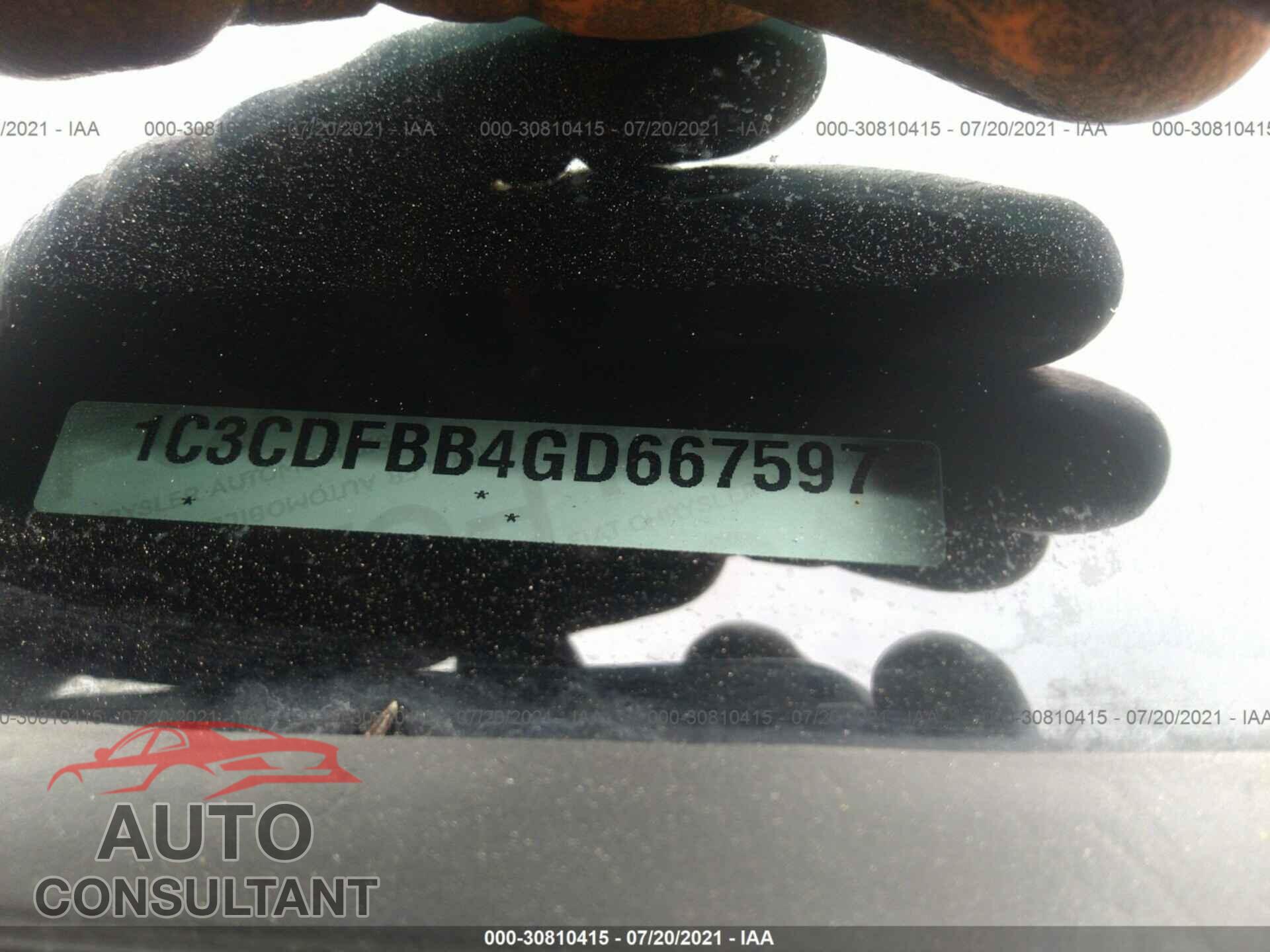 DODGE DART 2016 - 1C3CDFBB4GD667597