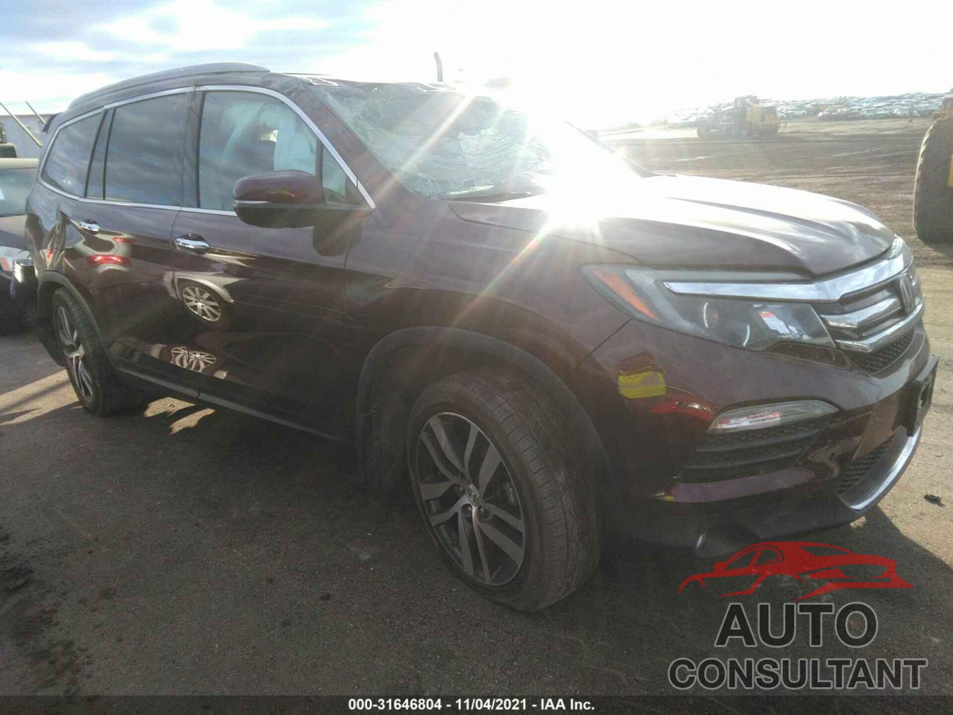 HONDA PILOT 2016 - 5FNYF6H00GB043774
