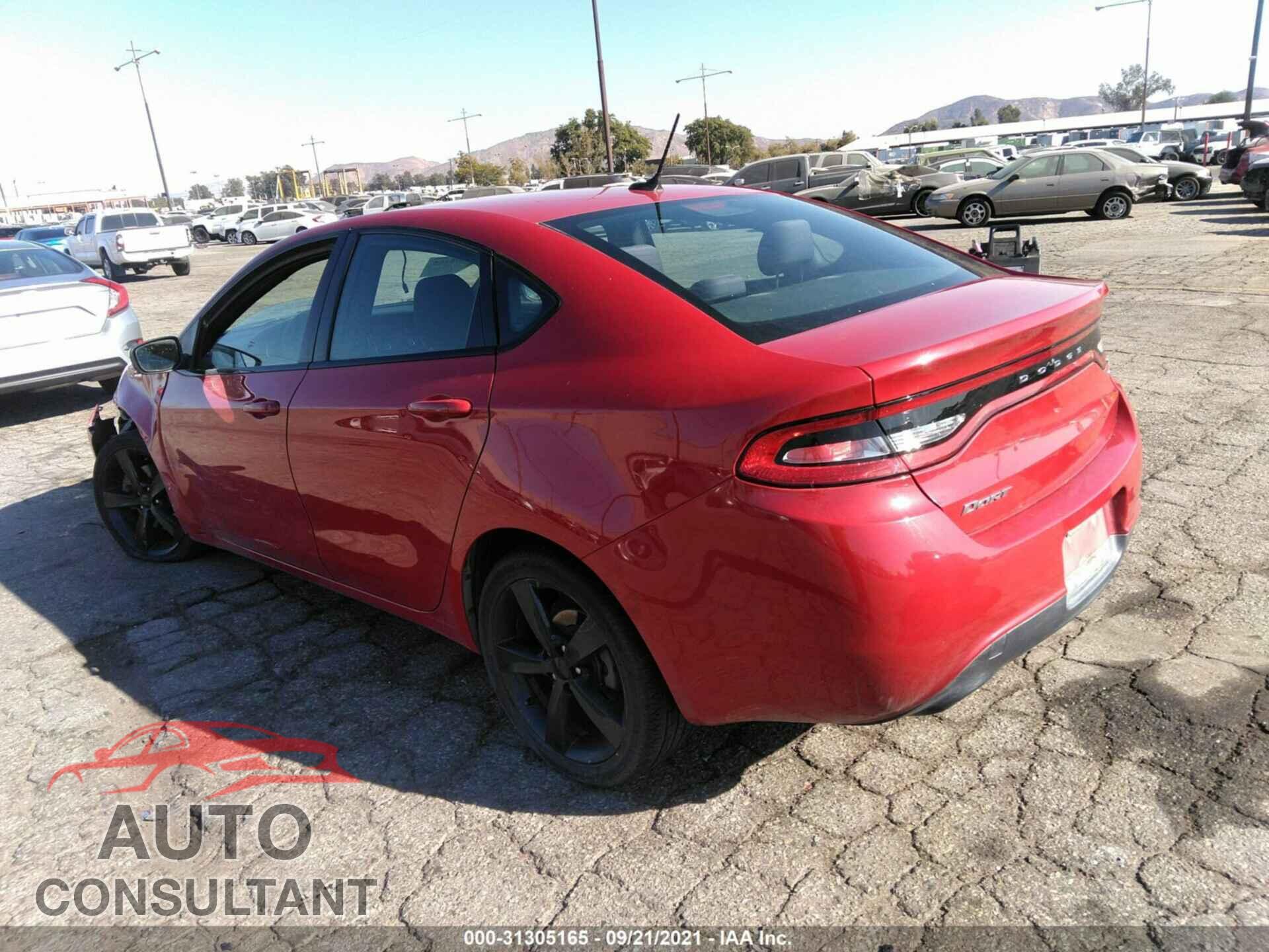 DODGE DART 2016 - 1C3CDFBB5GD516168