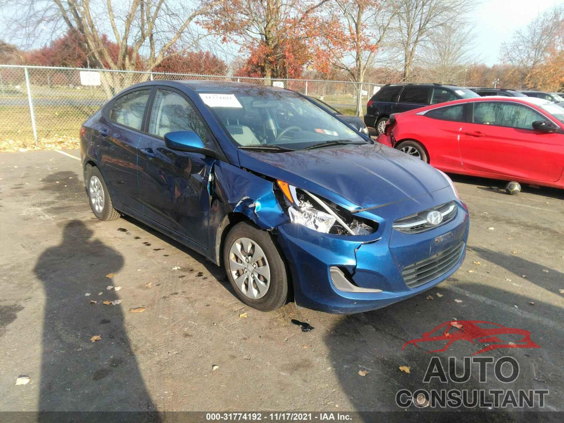 HYUNDAI ACCENT 2016 - KMHCT4AEXGU981720