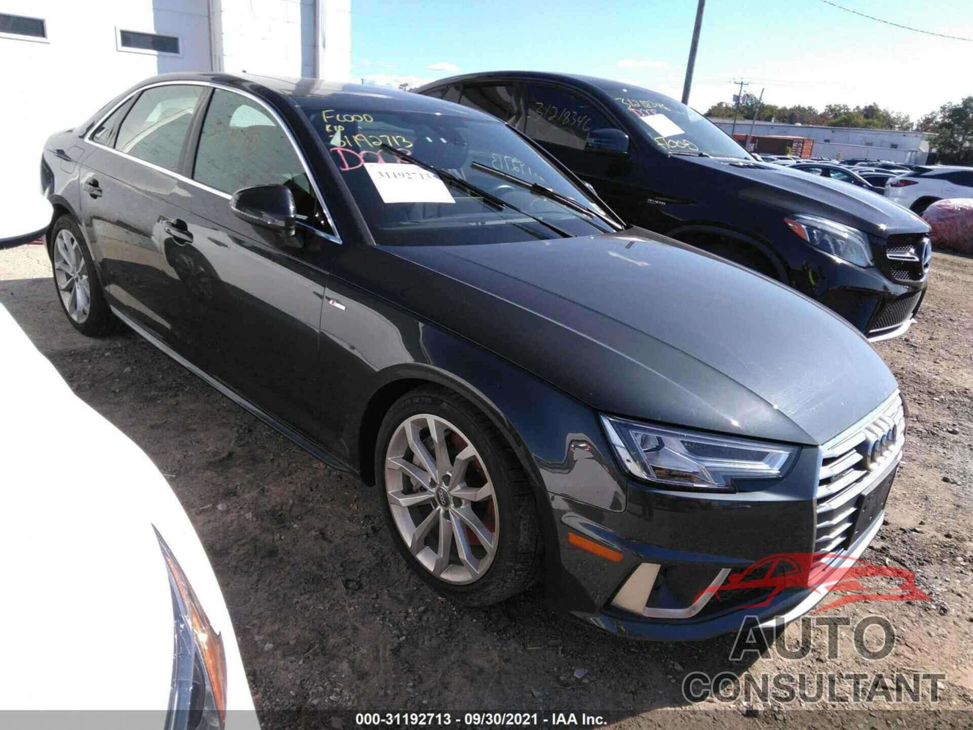 AUDI A4 2019 - WAUENAF41KN012250