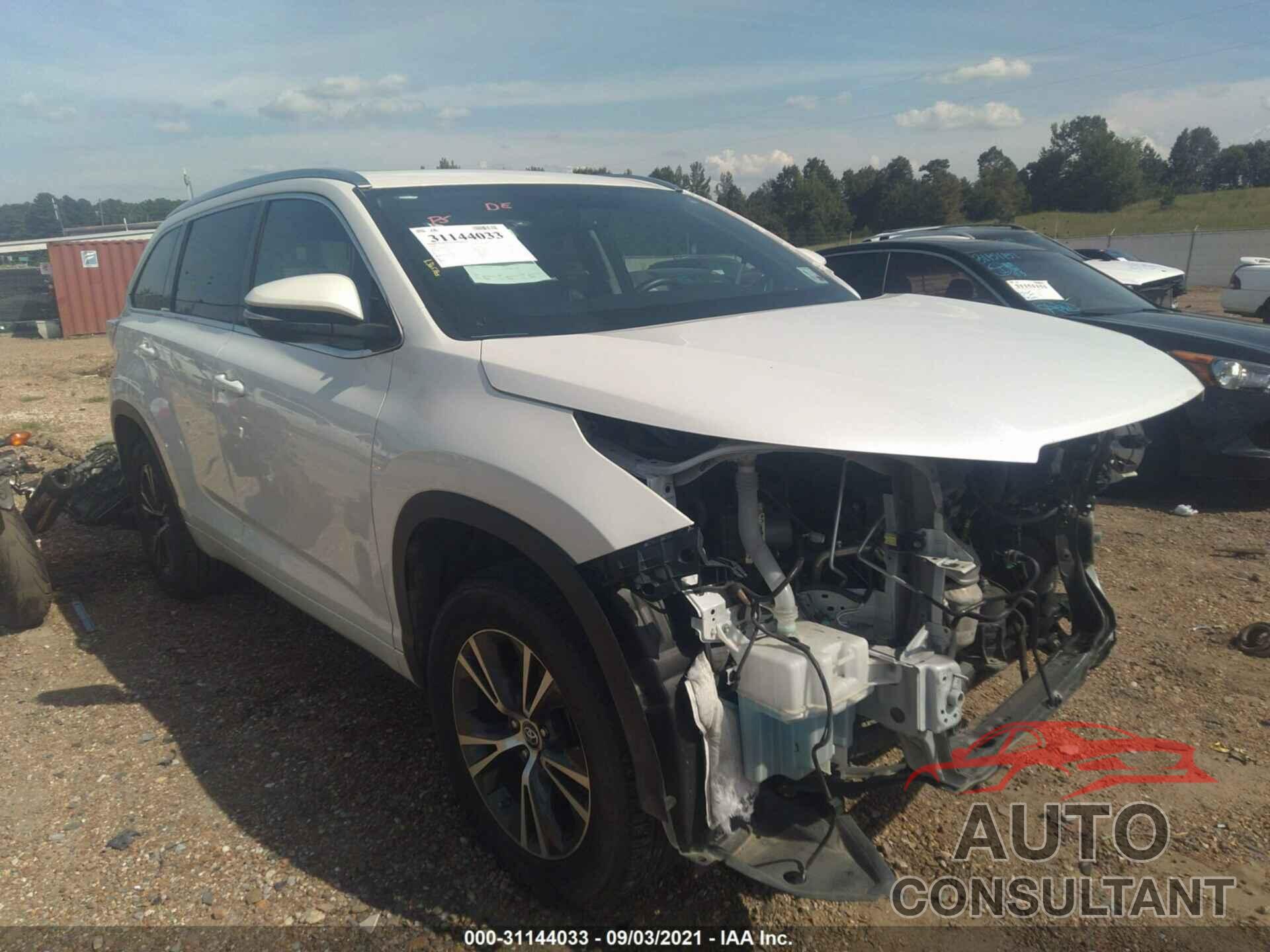 TOYOTA HIGHLANDER 2016 - 5TDKKRFH0GS146250