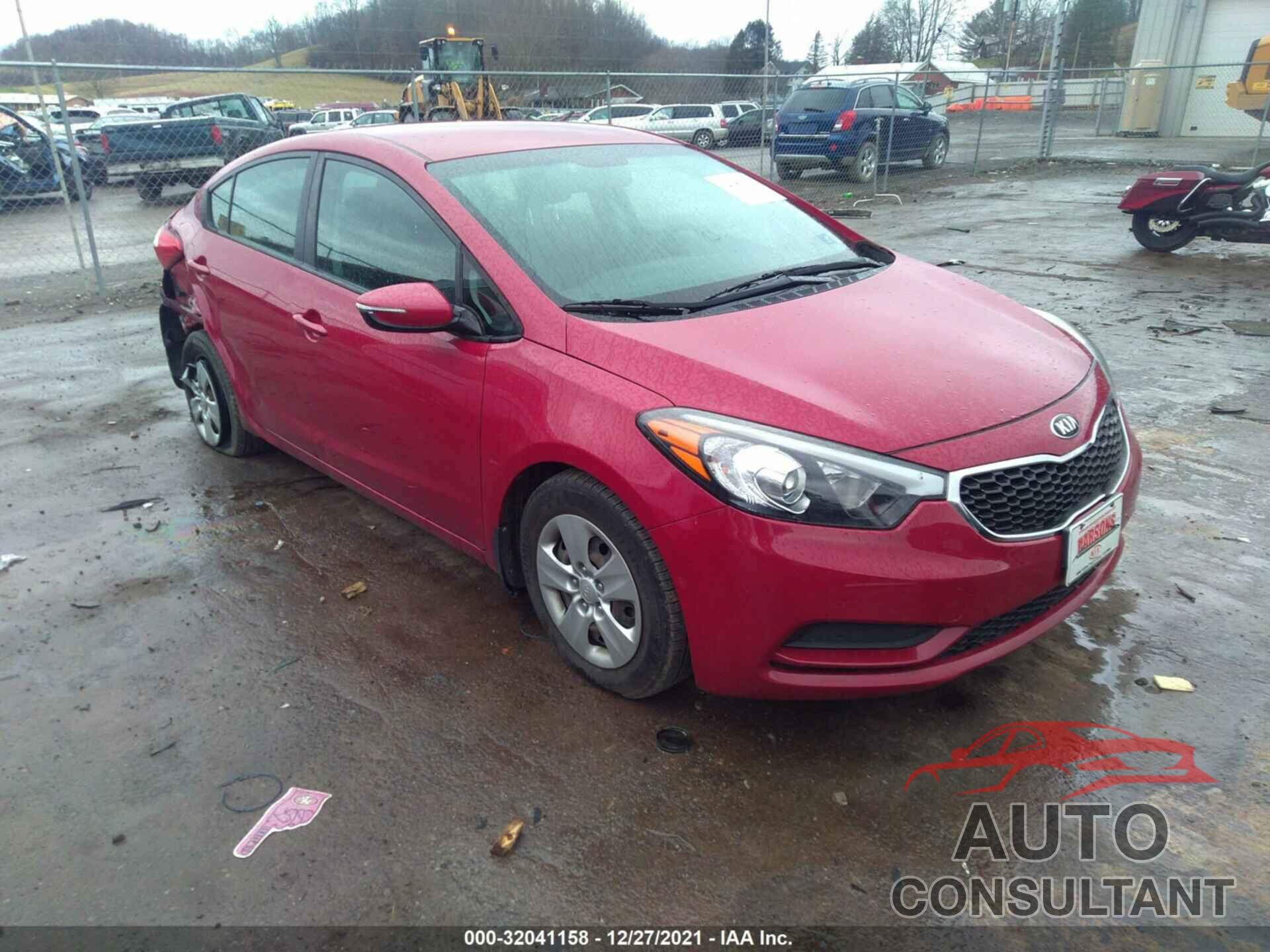 KIA FORTE 2016 - KNAFX4A62G5535115