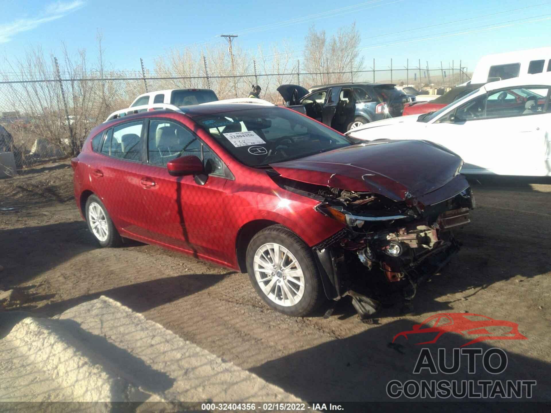 SUBARU IMPREZA 2018 - 4S3GTAD61J3701771
