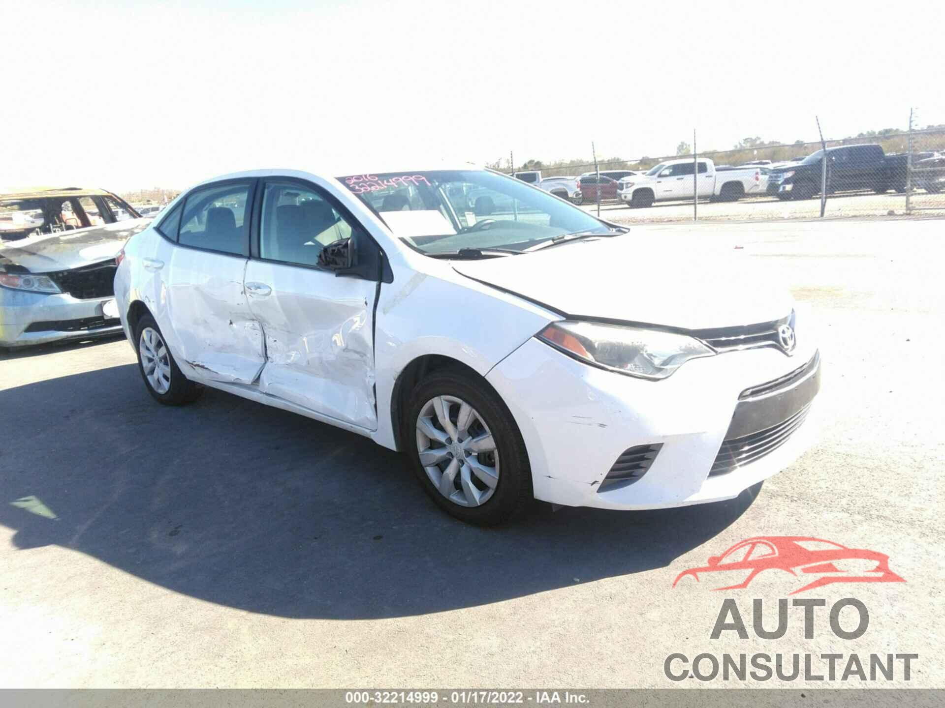 TOYOTA COROLLA 2016 - 5YFBURHE0GP461264