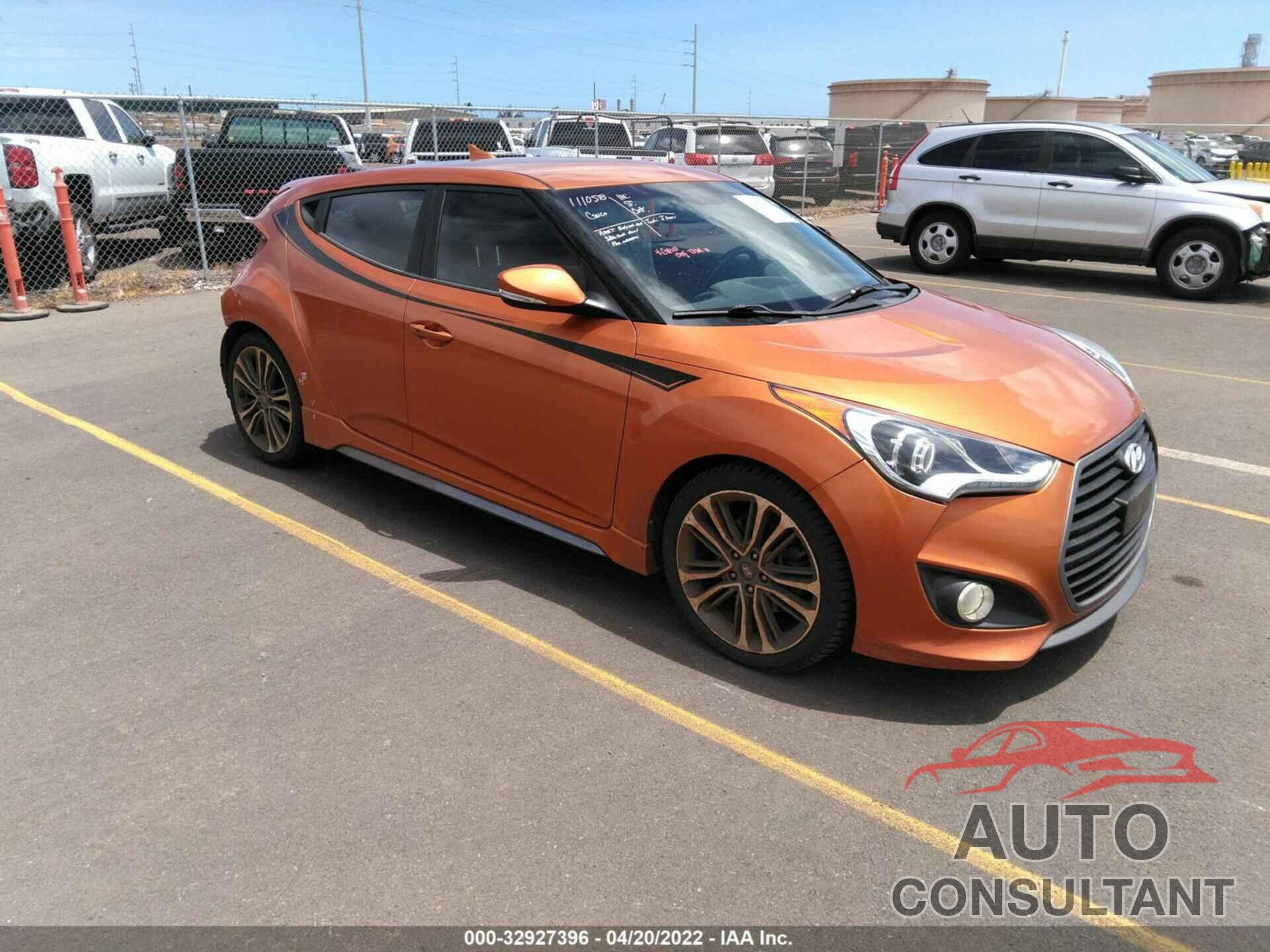 HYUNDAI VELOSTER 2016 - KMHTC6AE0GU252668