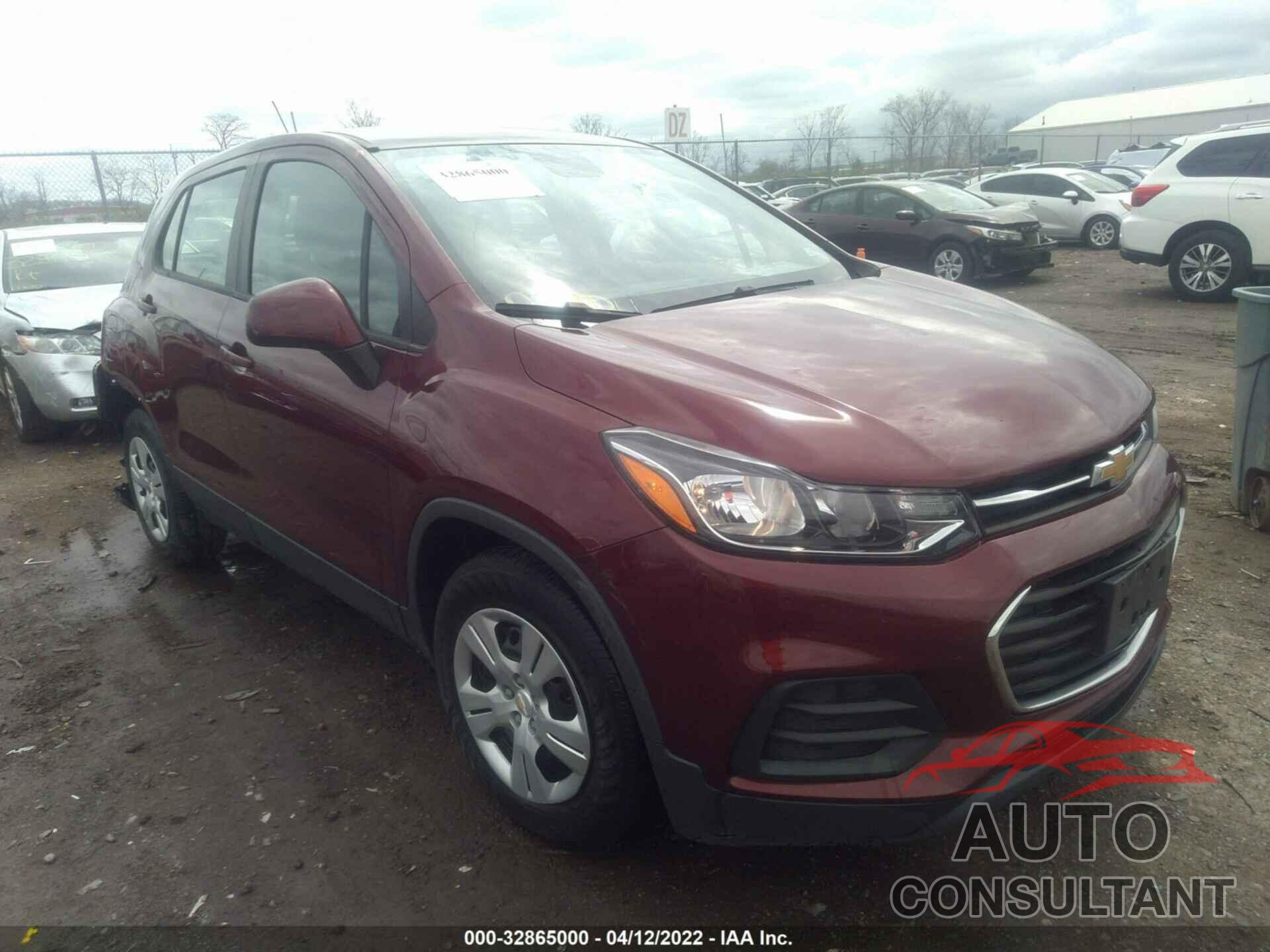 CHEVROLET TRAX 2017 - 3GNCJKSB3HL201546