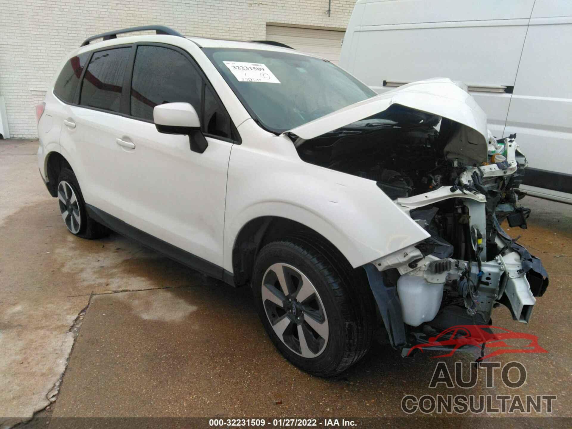 SUBARU FORESTER 2018 - JF2SJAGC9JH510346
