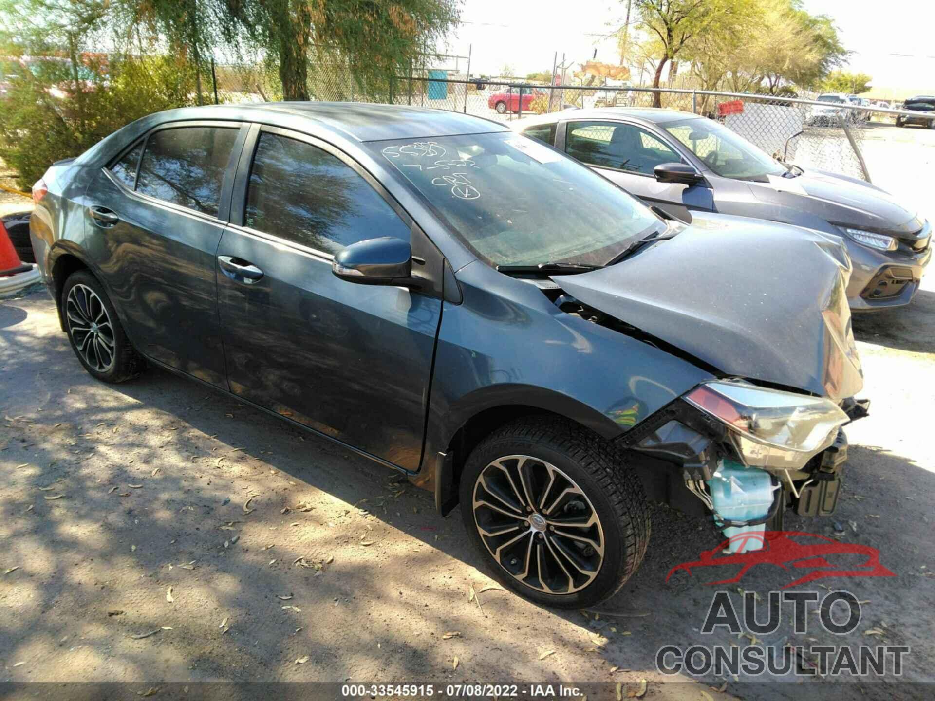 TOYOTA COROLLA 2016 - 5YFBURHE5GP542549